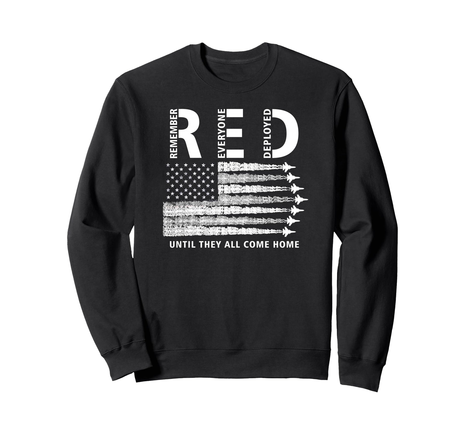 Red American Flag Remember Everyone Sweatshirt - Minimalist Print Unisex - T-Shirt, Sweatshirt, Hoodie