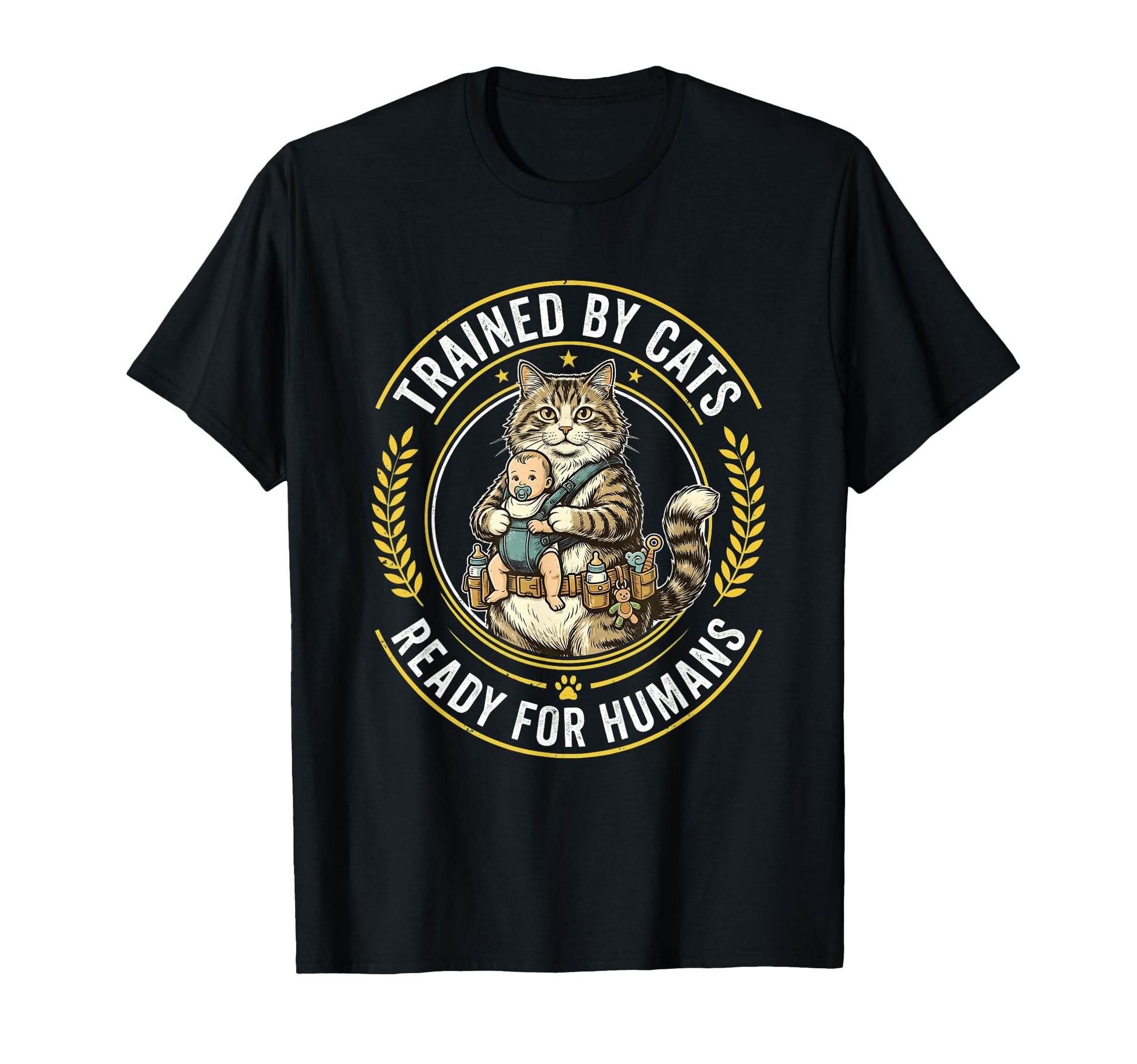 Funny Cat Tactical Military Cat T-Shirt - Custom Art Print for Adults - T-Shirt, Sweatshirt, Hoodie