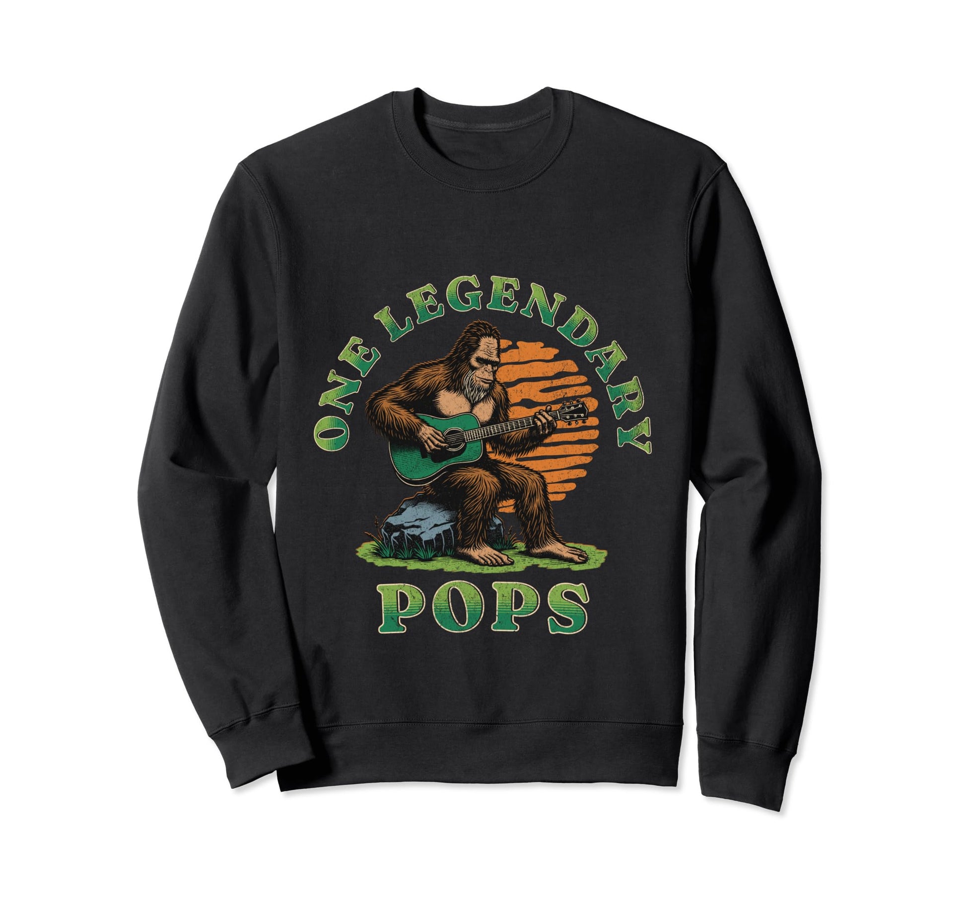 One Legendary Pops Funny Fathers Day Sweatshirt - Custom Art Print Unisex - T-Shirt, Sweatshirt, Hoodie