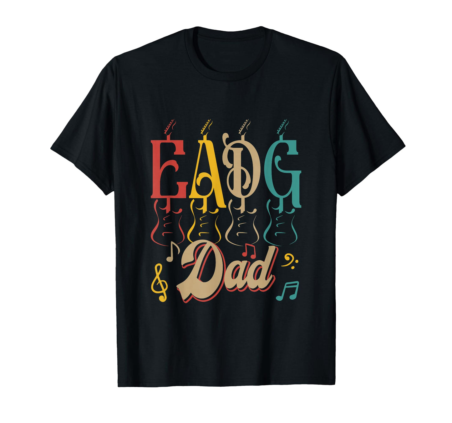 Eadg Dad Fathers Day Bass Guitar T-Shirt - Minimalist Print for Adults - T-Shirt, Sweatshirt, Hoodie