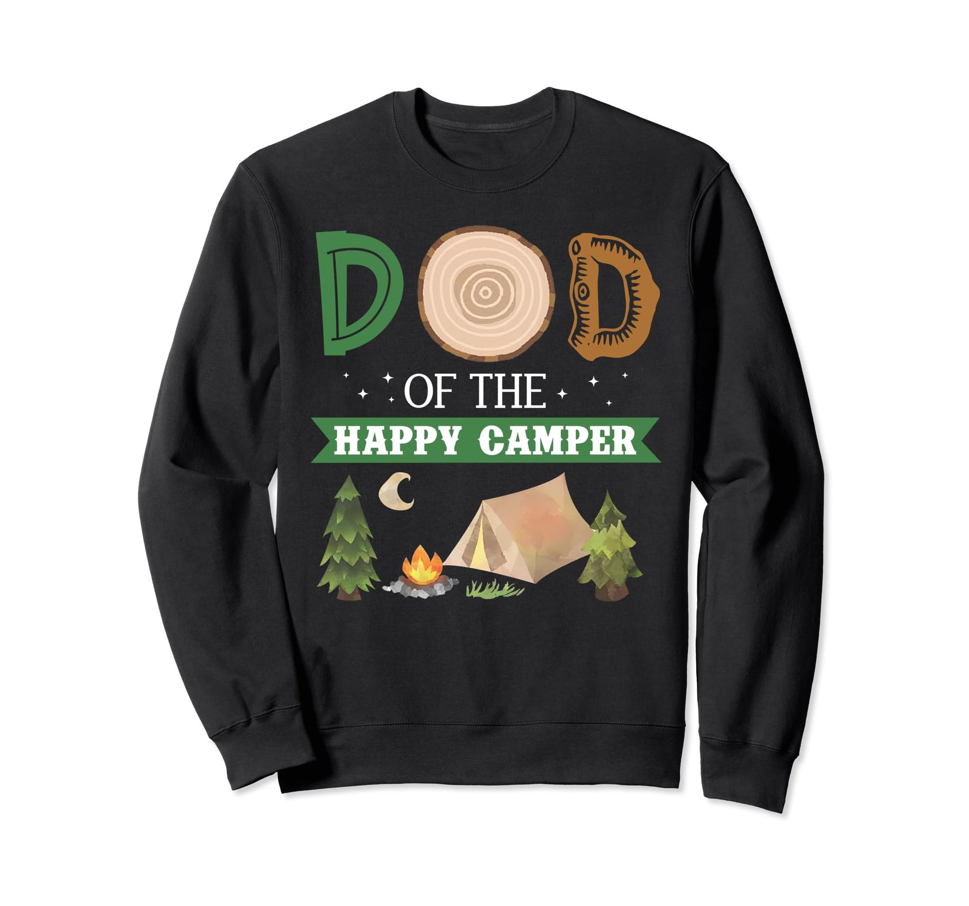 Dad Happy Camper 1St Bday Camping Trip Sweatshirt - Custom Art Print Unisex - T-Shirt, Sweatshirt, Hoodie