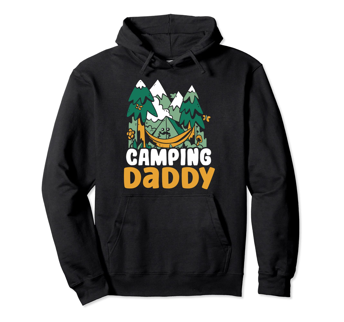 Camping Daddy Hobby Camp Campsite Hoodie - Trendy Graphic for Adults - T-Shirt, Sweatshirt, Hoodie