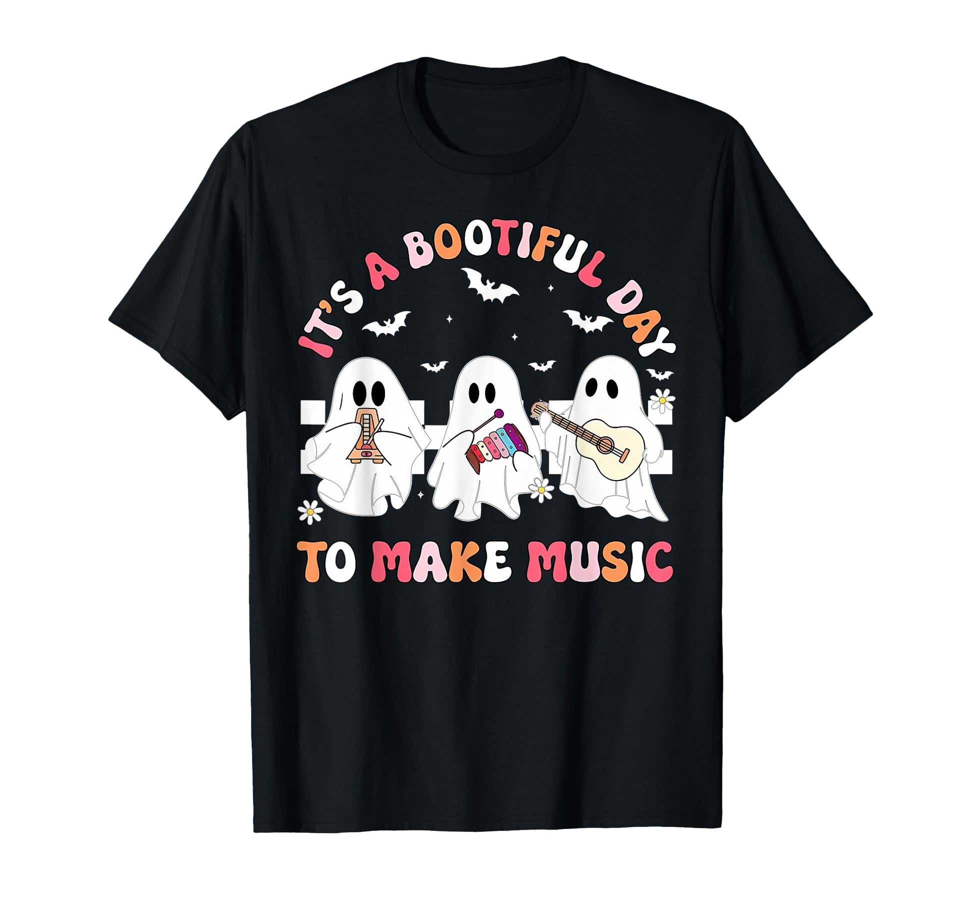 Music Teacher Halloween Its Bootiful T-Shirt - Trendy Graphic for Adults - T-Shirt, Sweatshirt, Hoodie