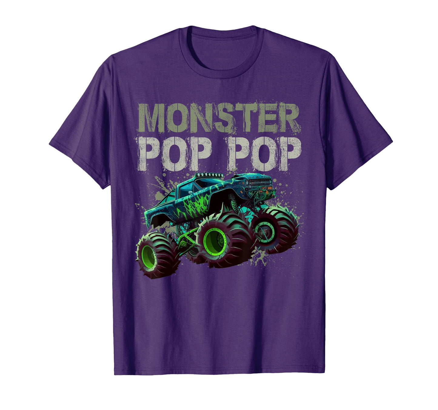 Monster Truck Pop Pop Family Matching T-Shirt - Novelty Apparel Men Women - T-Shirt, Sweatshirt, Hoodie