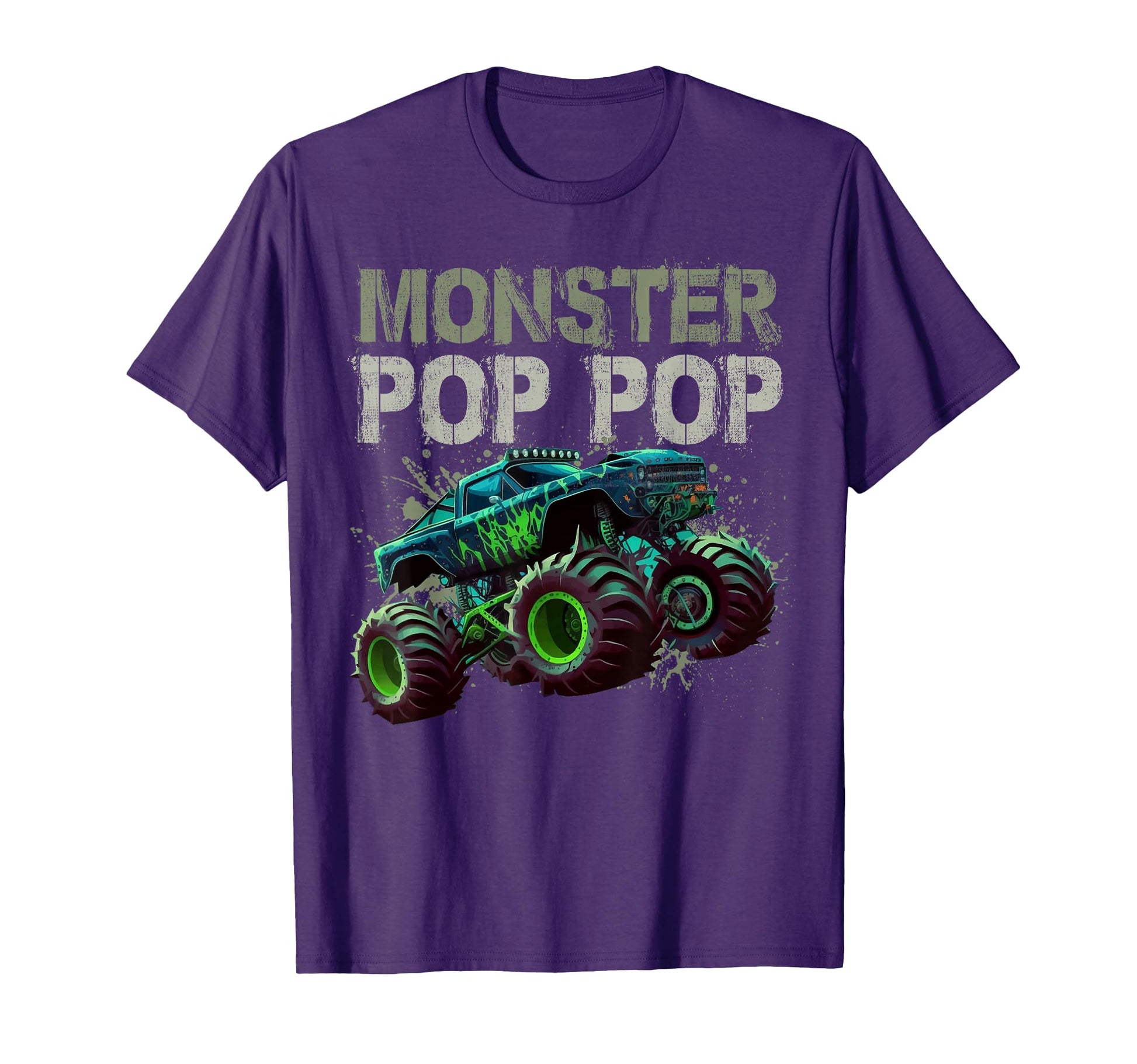 Monster Truck Pop Pop Family Matching T-Shirt - Novelty Apparel Men Women - T-Shirt, Sweatshirt, Hoodie