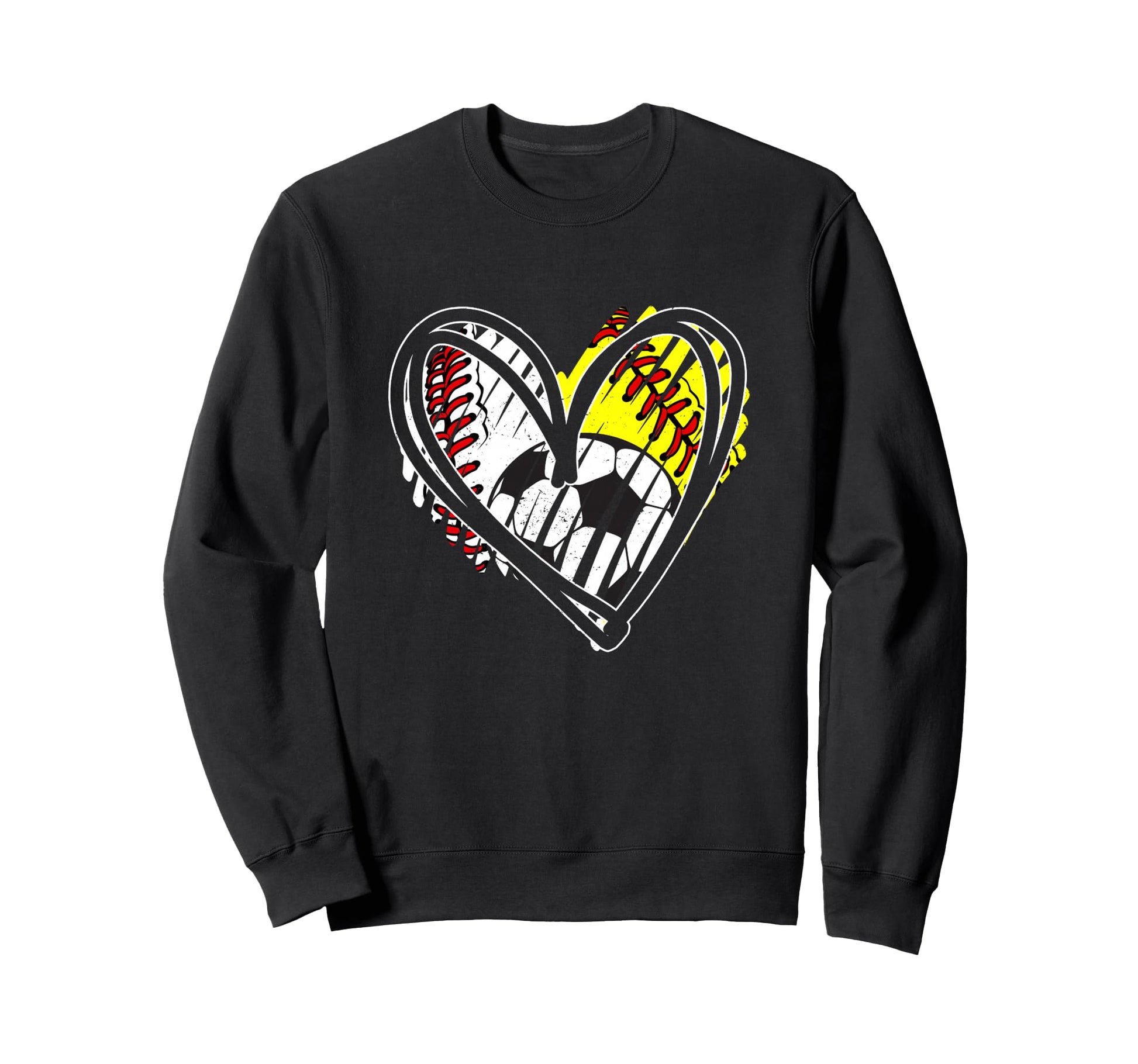 Baseball Softball Soccer Ball Sweatshirt - Casual Everyday Wear Men Women - T-Shirt, Sweatshirt, Hoodie