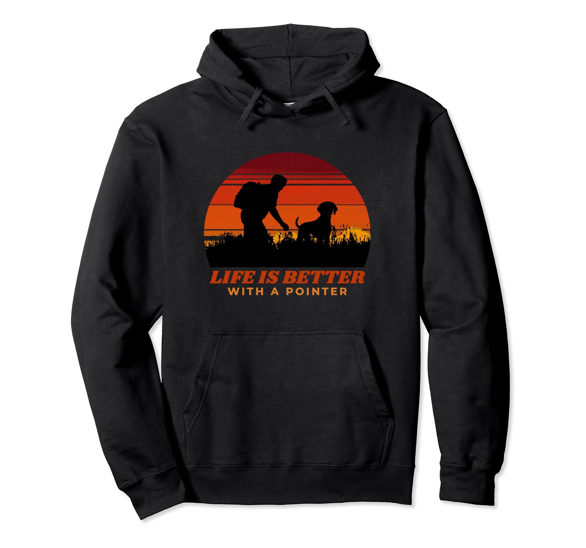 Life Is Better German Shorthaired Pointer Hoodie - Minimalist Print Unisex - T-Shirt, Sweatshirt, Hoodie