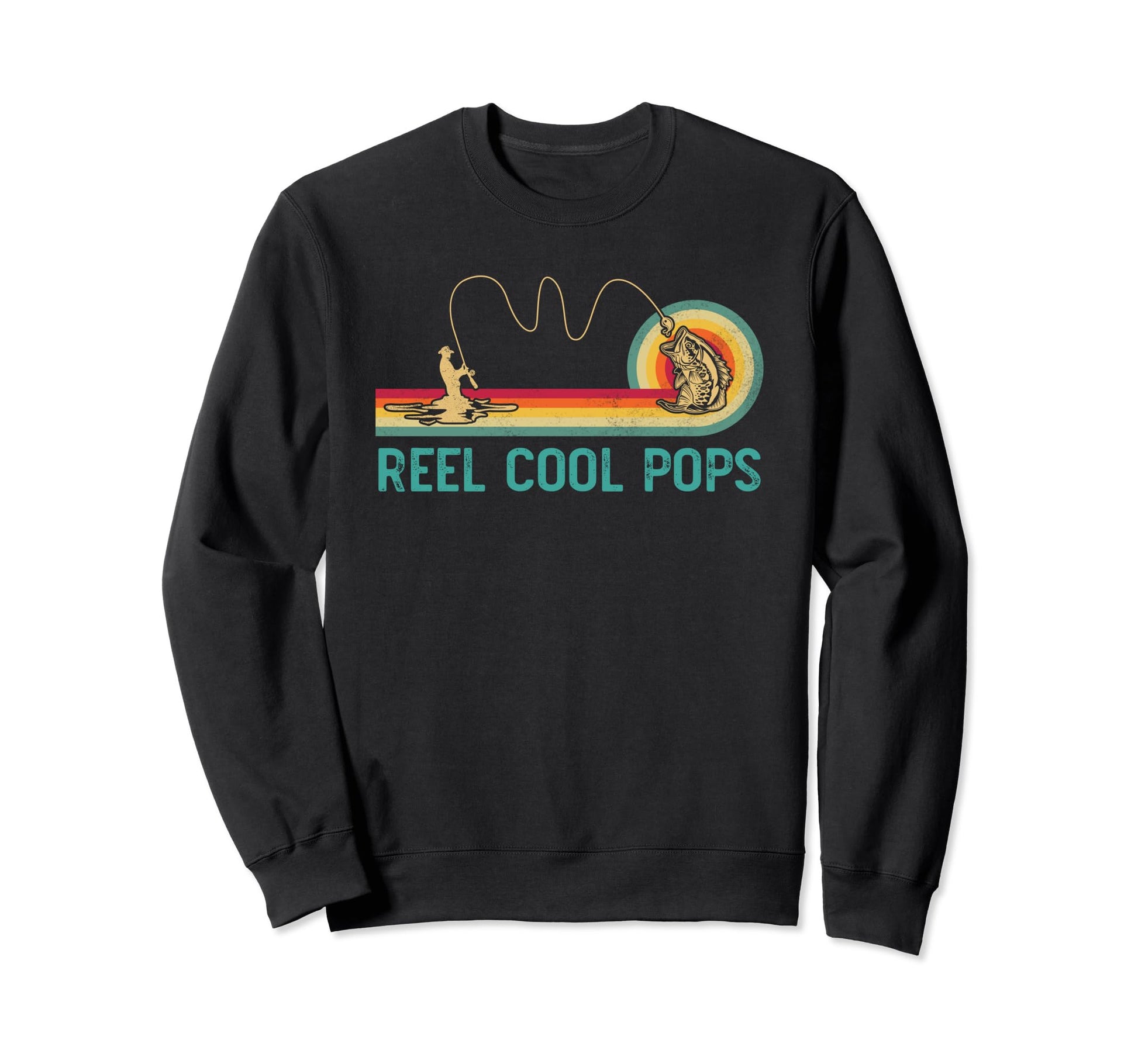Reel Pops Fishing Funny Fisherman Sweatshirt - Novelty Apparel Men Women - T-Shirt, Sweatshirt, Hoodie