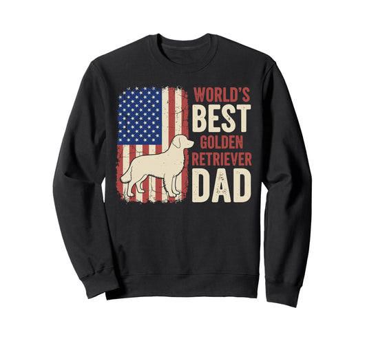 American Flag Best Golden Sweatshirt - Fun Novelty Design Men Women - T-Shirt, Sweatshirt, Hoodie