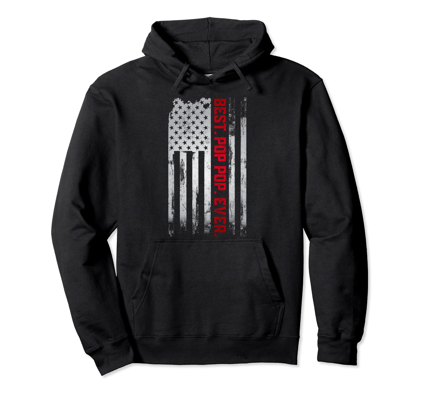 Best Pop Pop Ever American Usa Flag Hoodie - Minimalist Print Men Women - T-Shirt, Sweatshirt, Hoodie