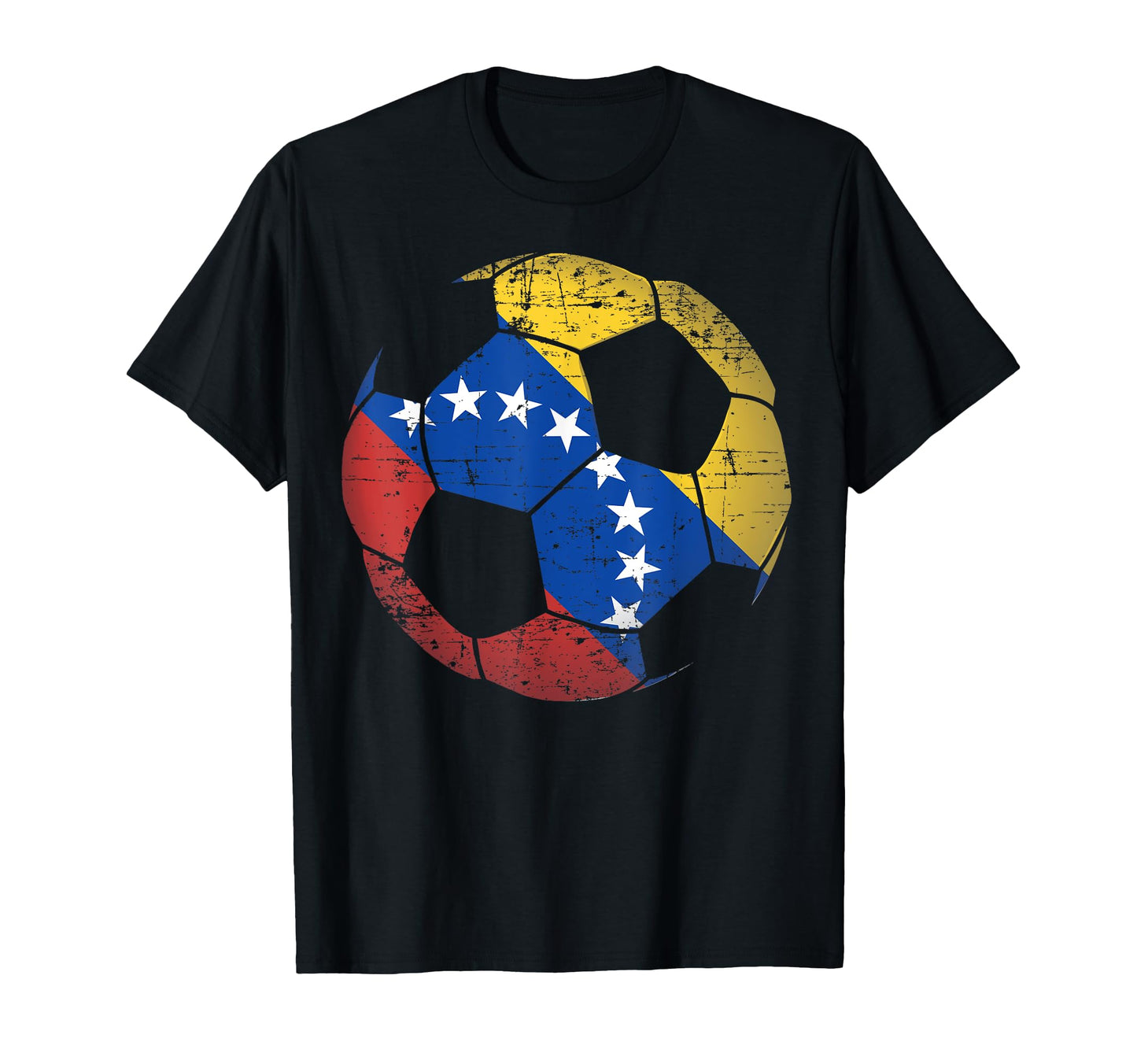 Venezuela Soccer Ball Flag T-Shirt - Minimalist Print for Adults - T-Shirt, Sweatshirt, Hoodie