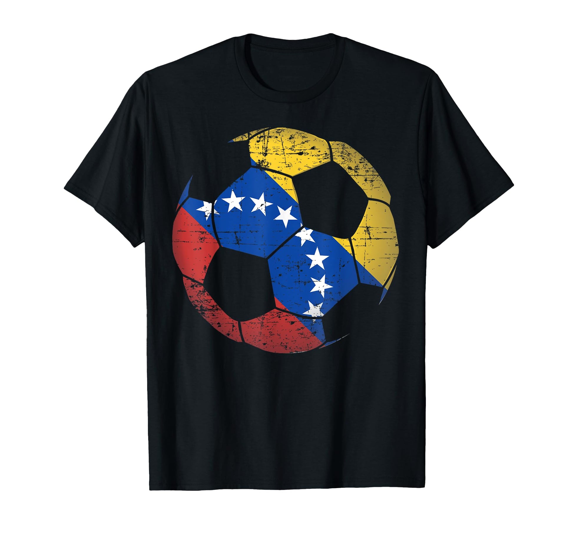 Venezuela Soccer Ball Flag T-Shirt - Minimalist Print for Adults - T-Shirt, Sweatshirt, Hoodie