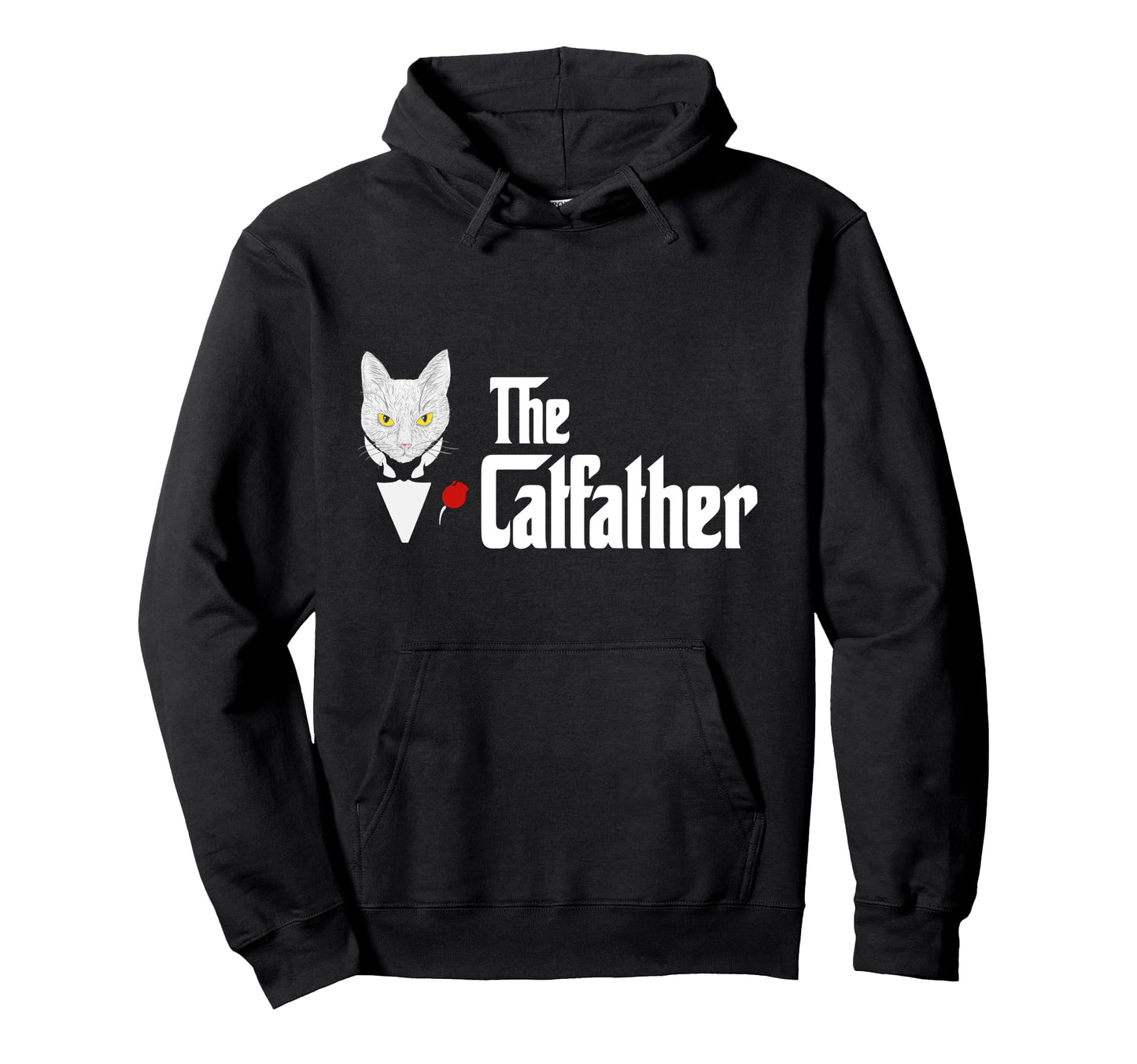 Catfather Funny Kitten Cats Dad Lover Hoodie - Casual Everyday Wear Unisex - T-Shirt, Sweatshirt, Hoodie