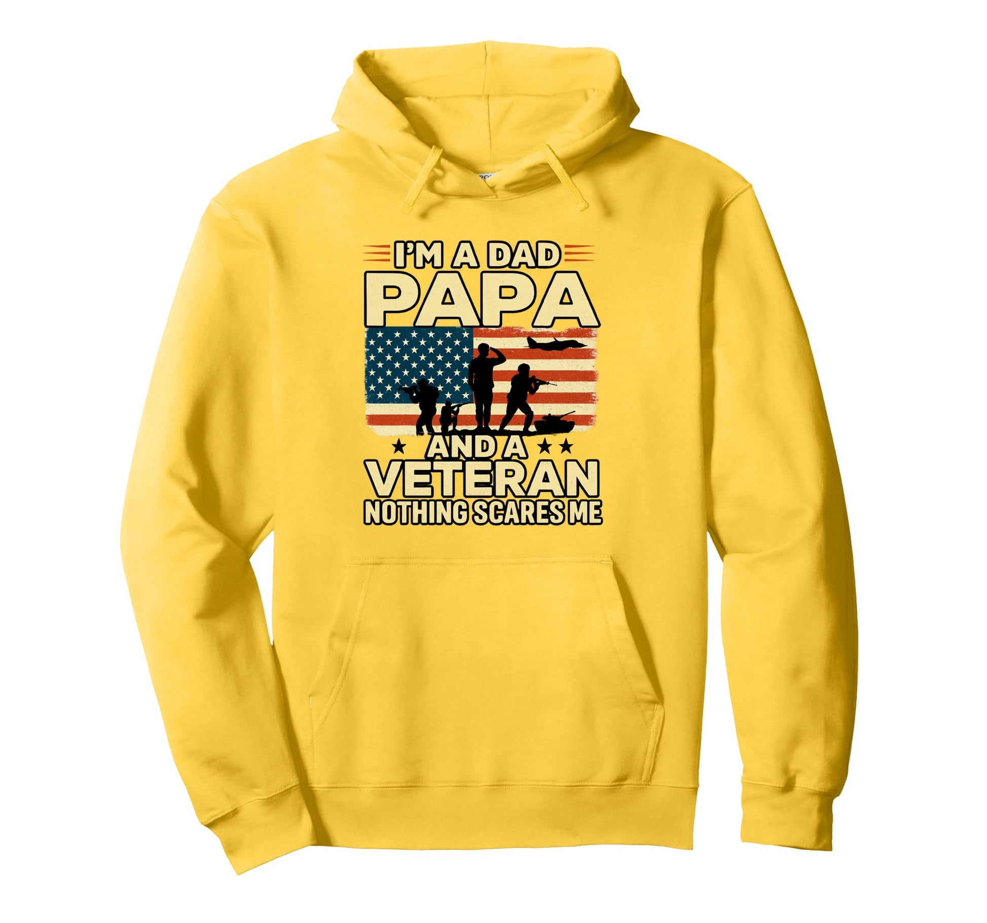 Im Dad Papa Veteran Papa Grandpa Hoodie - Streetwear Style Men Women - T-Shirt, Sweatshirt, Hoodie