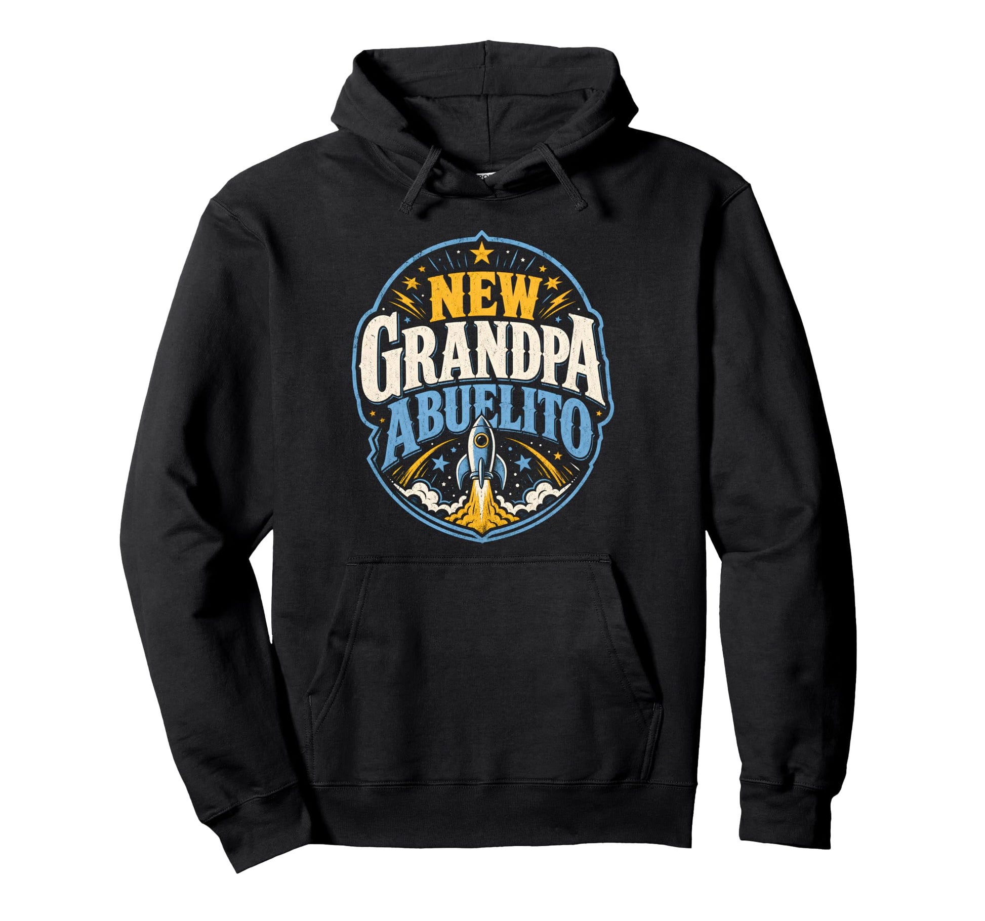 New Grandpa Abuelito Promoted To Abuelito Hoodie - Novelty Apparel Unisex - T-Shirt, Sweatshirt, Hoodie
