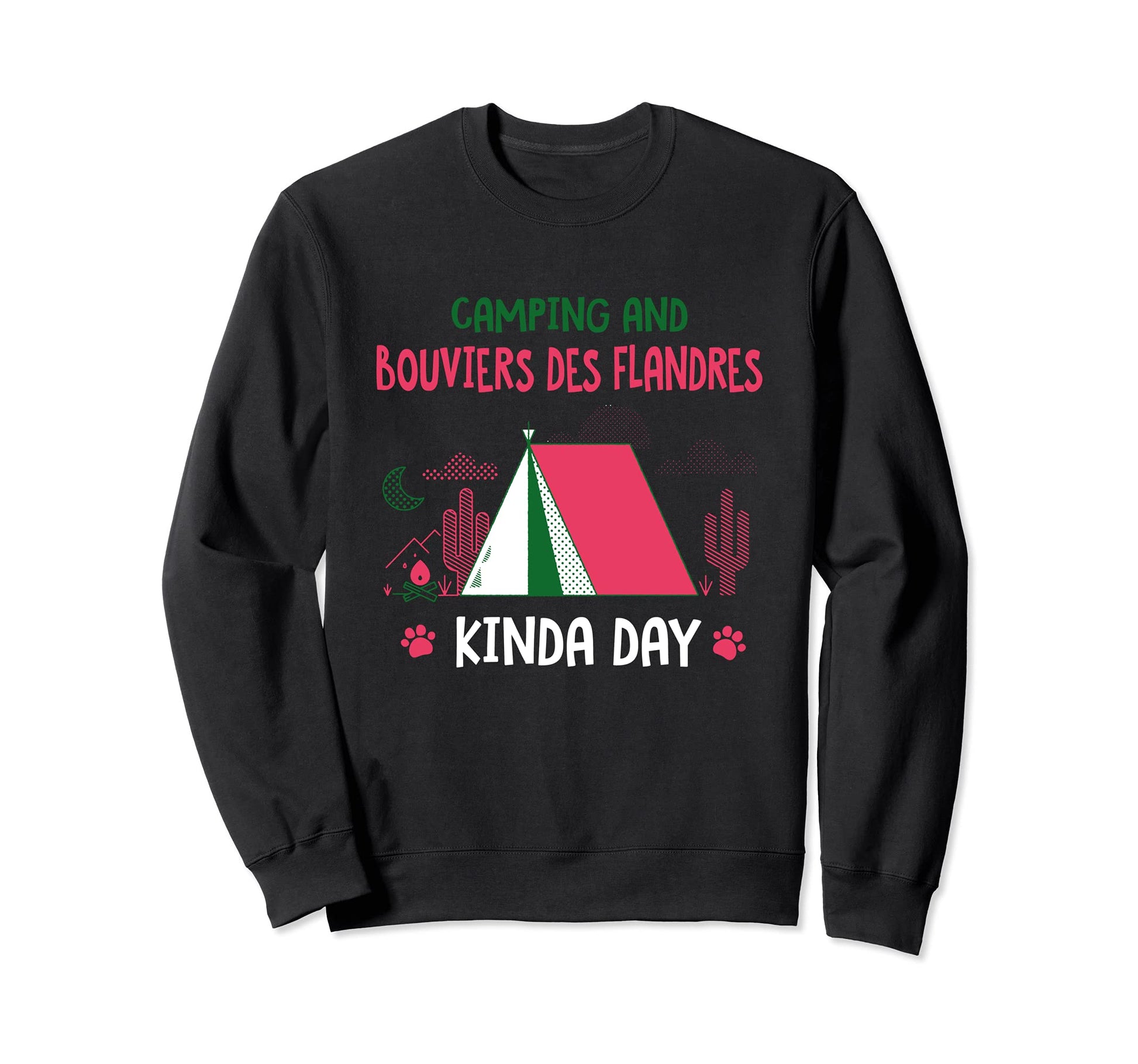 Camping And Bouviers Des Flandres Sweatshirt - Streetwear Style Unisex - T-Shirt, Sweatshirt, Hoodie
