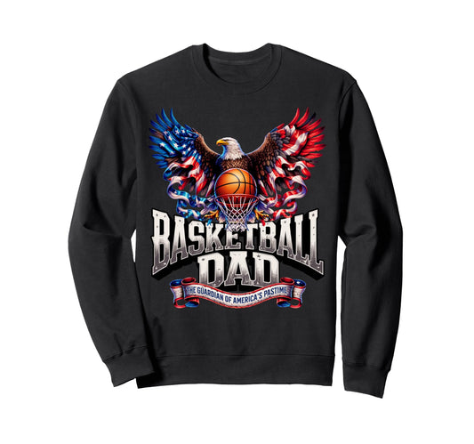 American Flag Basketball Patriotic Sweatshirt - Minimalist Print Men Women - T-Shirt, Sweatshirt, Hoodie