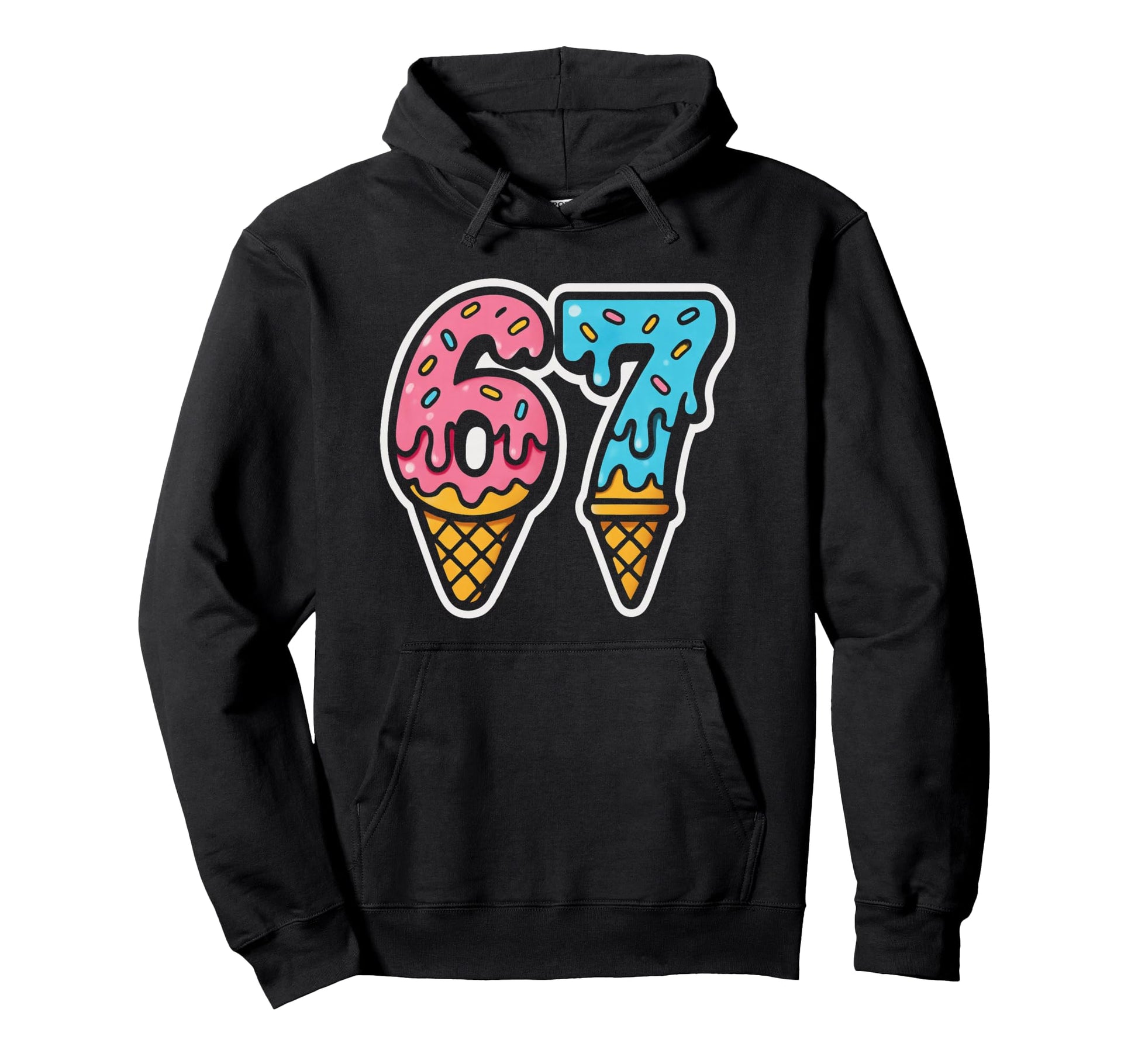 Mason 67 Ice Cream Meme Six Seven Hoodie - Fun Novelty Design Unisex - T-Shirt, Sweatshirt, Hoodie