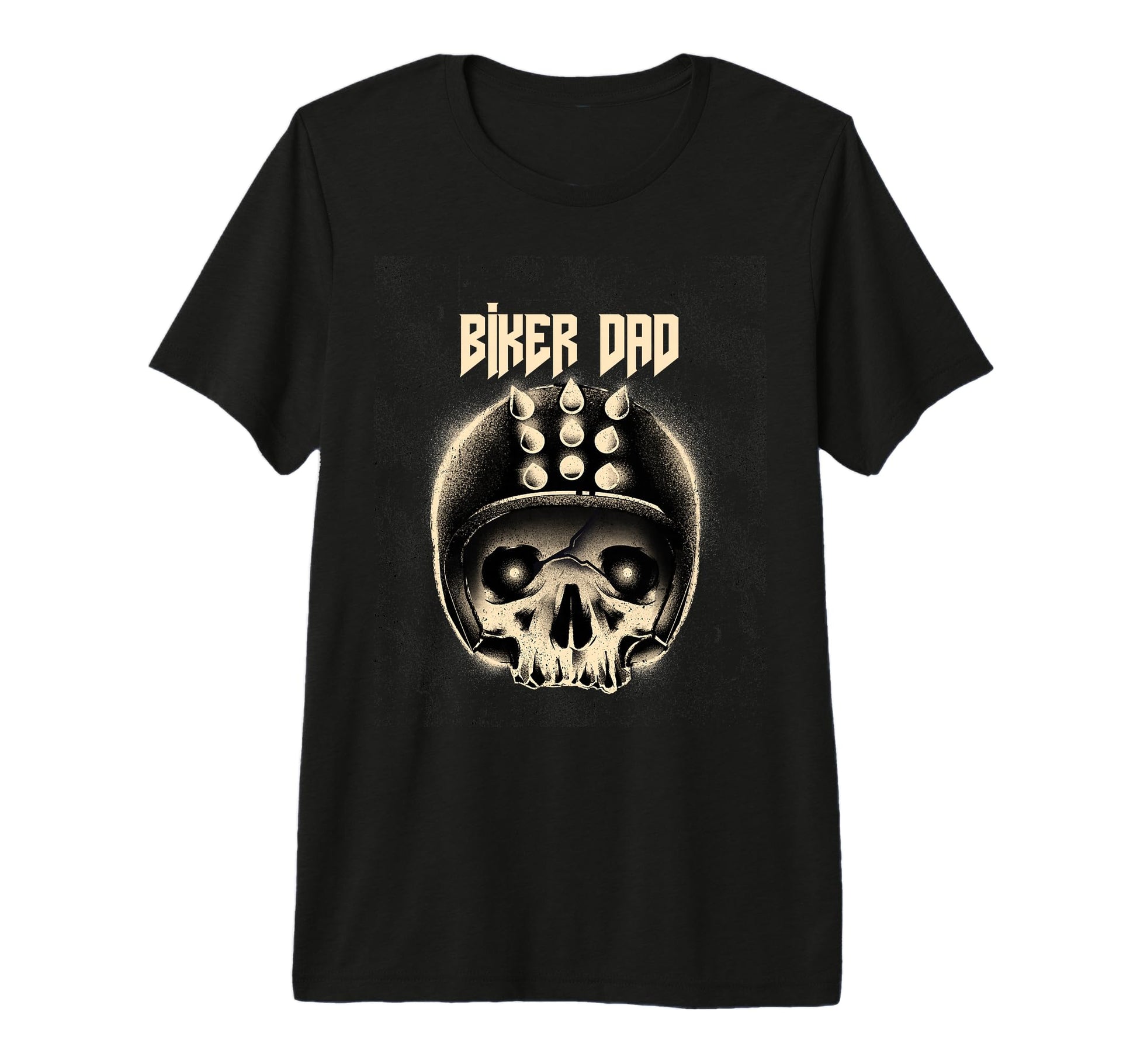 Biker Dad Motorcycle Fathers Day Tri Blend T-Shirt - Graphic Print Unisex - T-Shirt, Sweatshirt, Hoodie