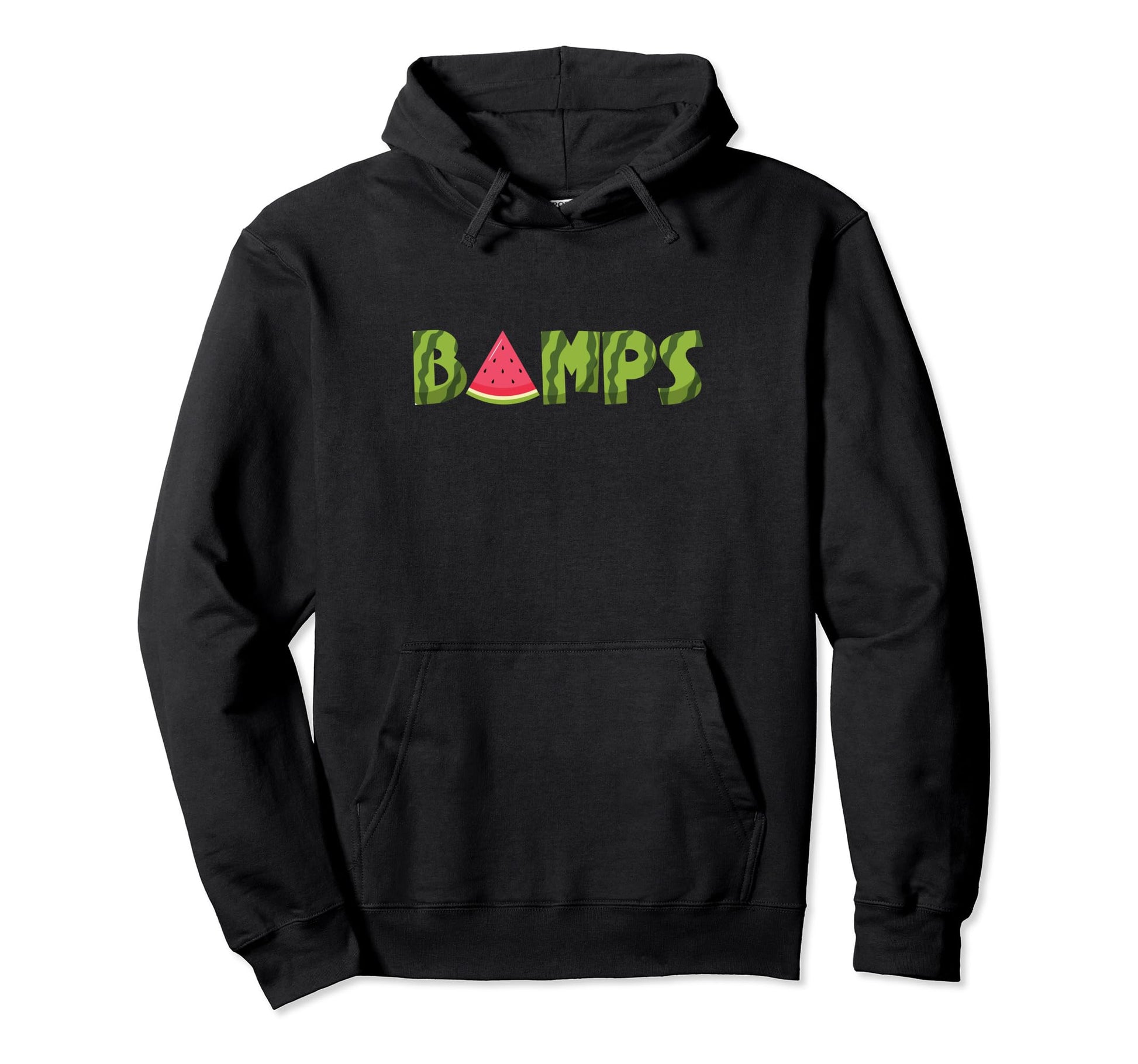 Bamps Watermelon Funny Summer Fruit Hoodie - Custom Art Print for Adults - T-Shirt, Sweatshirt, Hoodie
