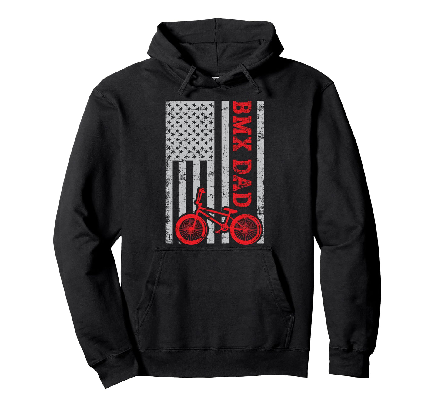 Bmx Dad Patriot Freestyle Bike Funny Hoodie - Streetwear Style Men Women - T-Shirt, Sweatshirt, Hoodie