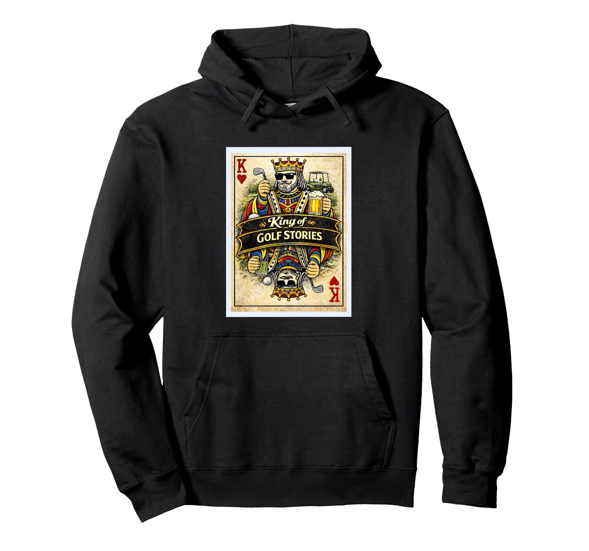 Golf Golfing Card Father Dad Husband Hoodie - Unique Graphic for Adults - T-Shirt, Sweatshirt, Hoodie