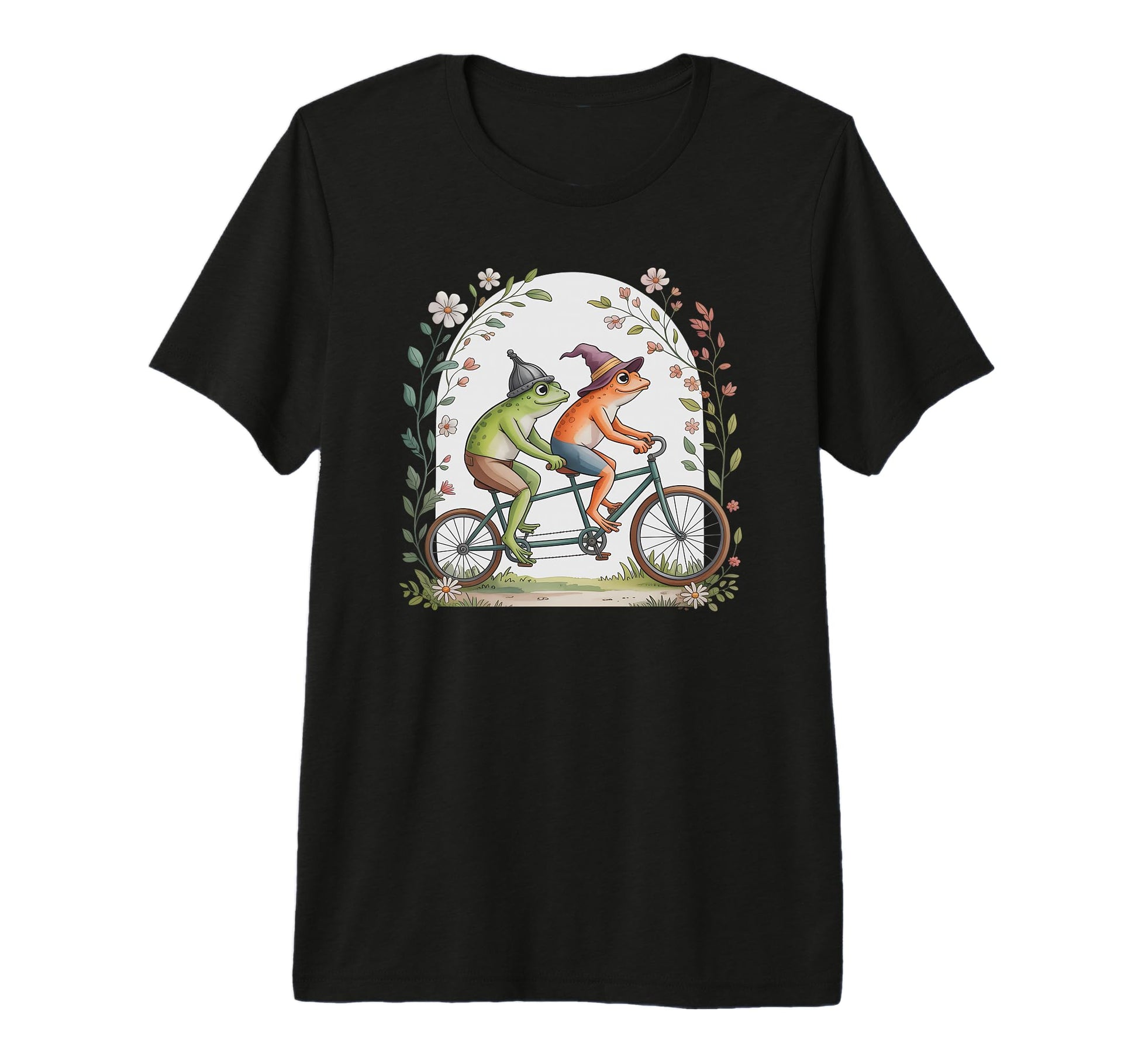 Motivational Bicycle Frog Tandem T-Shirt - Trendy Graphic for Adults - T-Shirt, Sweatshirt, Hoodie