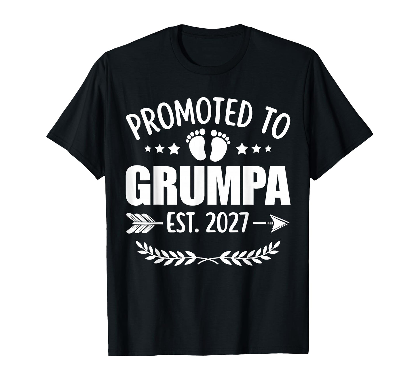 Promoted To Grumpa Est 2027 Grandpa T-Shirt - Custom Art Print Unisex - T-Shirt, Sweatshirt, Hoodie