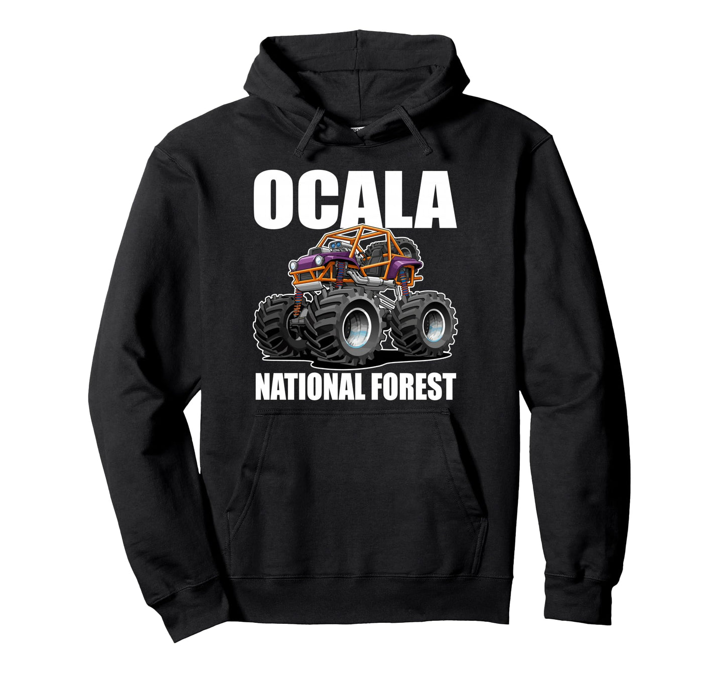 Ocala National Forest Florida 4X4 Hoodie - Fun Novelty Design Men Women - T-Shirt, Sweatshirt, Hoodie