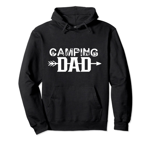Camping Dad Camp Camper Father Daddy Hoodie - Graphic Print for Adults - T-Shirt, Sweatshirt, Hoodie