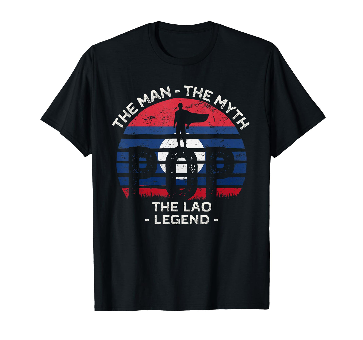 Lao Grandpa Myth Legend Pop Superhero T-Shirt - Graphic Print for Adults - T-Shirt, Sweatshirt, Hoodie