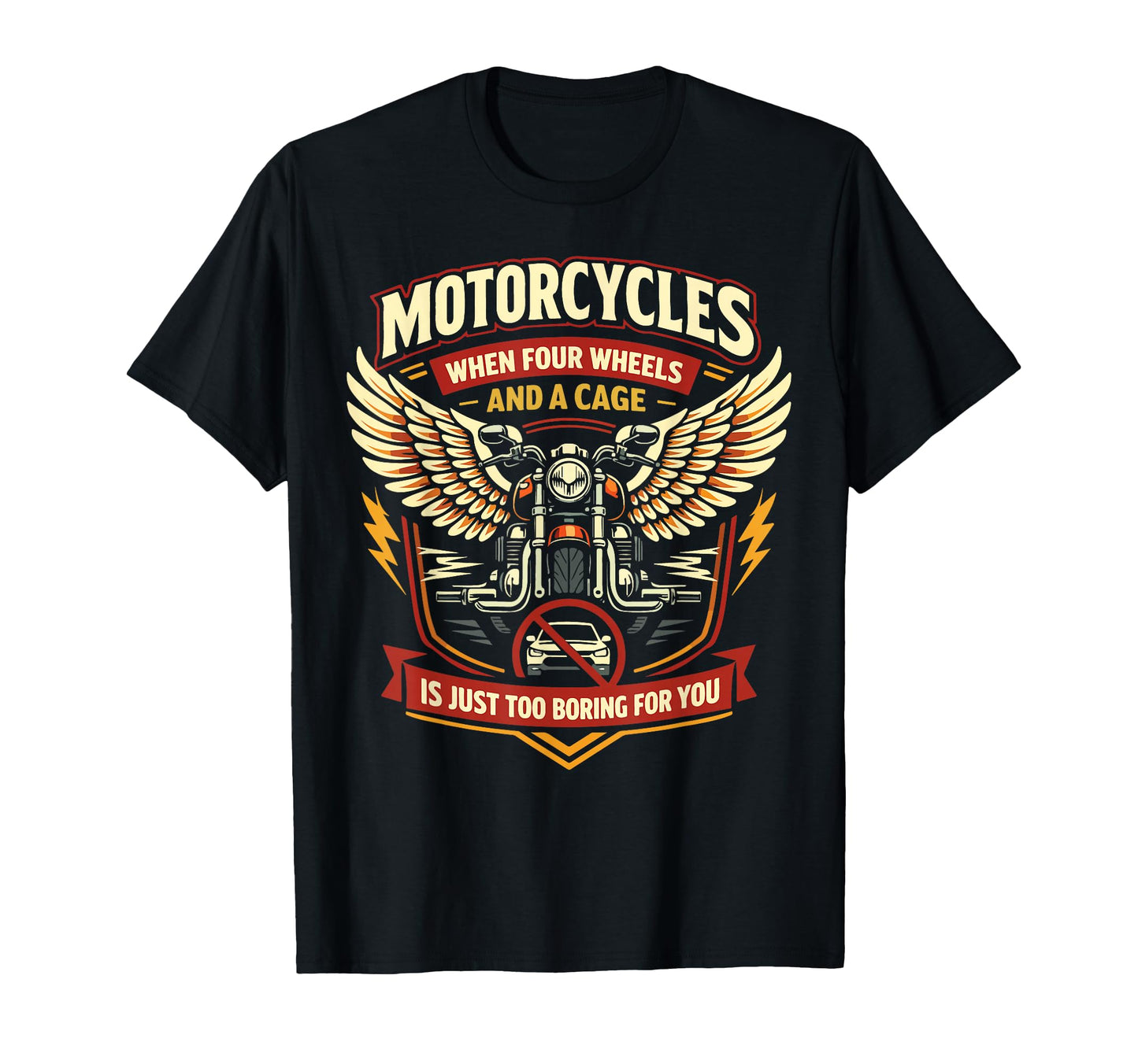 Motorcycle Biker Motorcycles When T-Shirt - Fun Novelty Design Men Women - T-Shirt, Sweatshirt, Hoodie