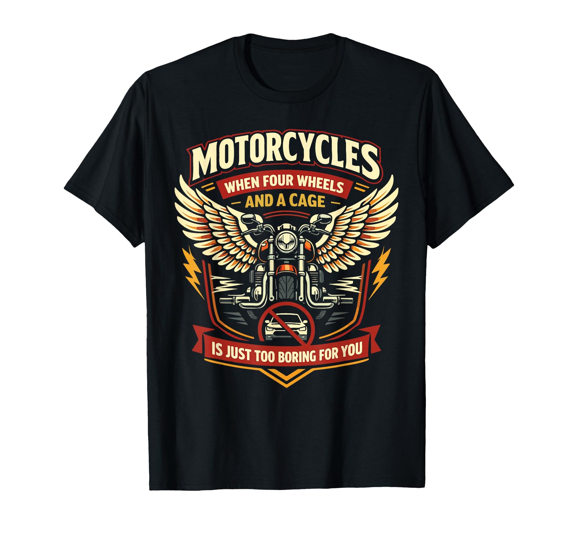 Motorcycle Biker Motorcycles When T-Shirt - Fun Novelty Design Men Women - T-Shirt, Sweatshirt, Hoodie