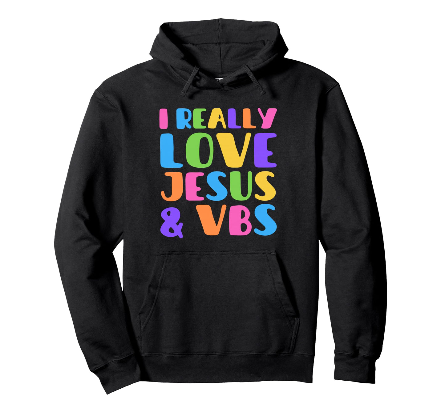 Groovy I Really Love Jesus Vbs Vacation Hoodie - Aesthetic Graphic Unisex - T-Shirt, Sweatshirt, Hoodie