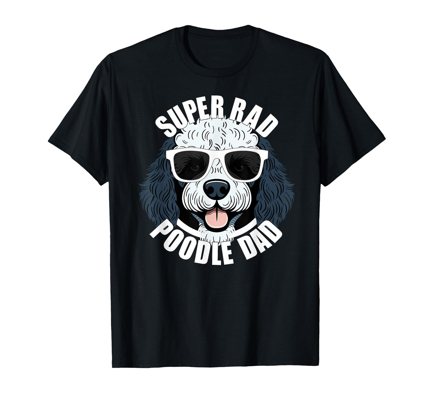 Parti Poodle Dad Funny Fathers Day T-Shirt - Minimalist Print for Adults - T-Shirt, Sweatshirt, Hoodie