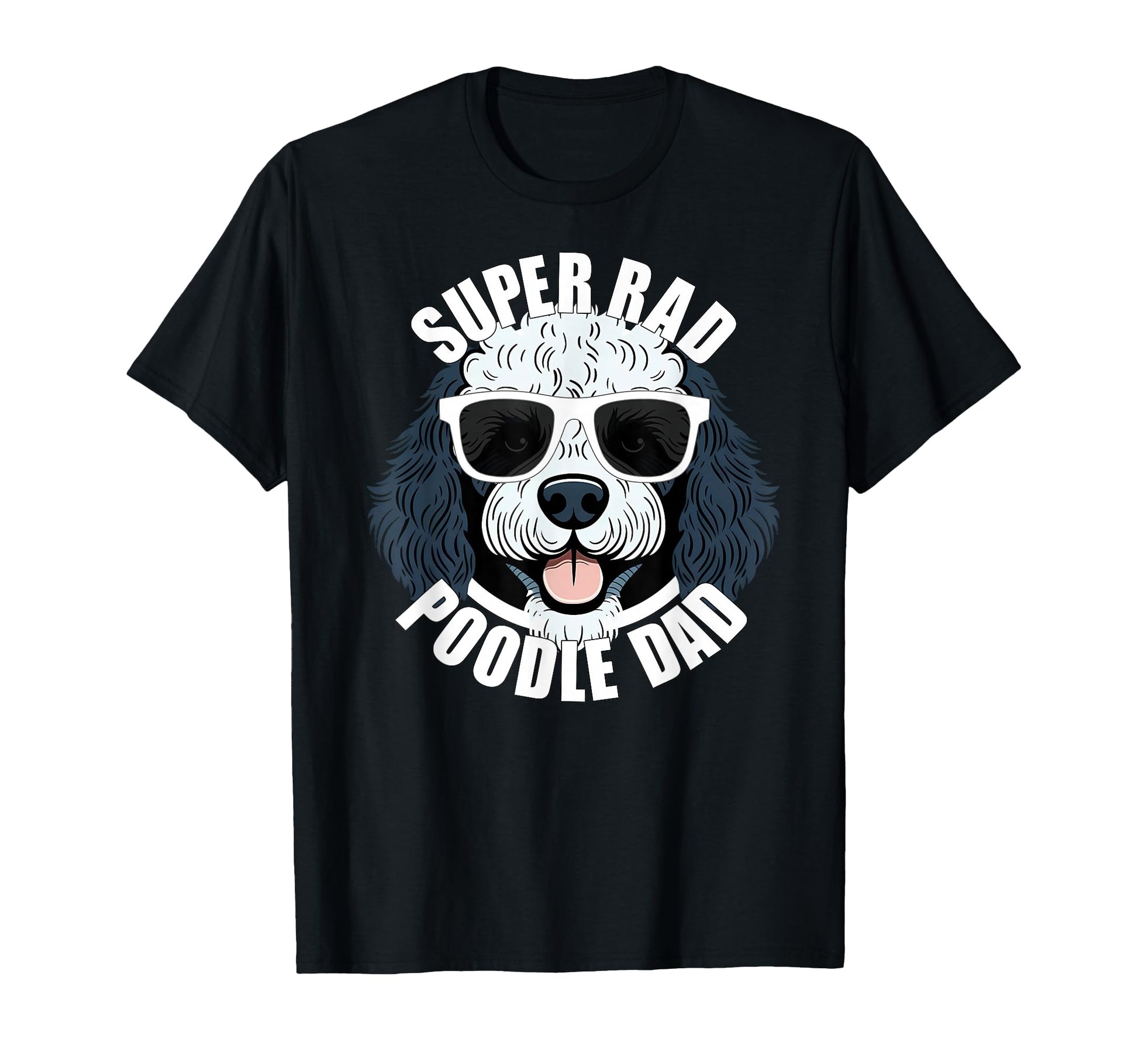 Parti Poodle Dad Funny Fathers Day T-Shirt - Minimalist Print for Adults - T-Shirt, Sweatshirt, Hoodie