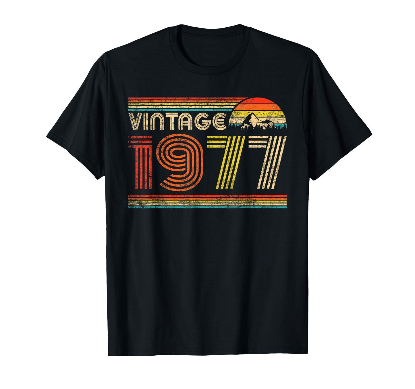 1977 1977 Year Birthday T-Shirt - Graphic Print for Adults - T-Shirt, Sweatshirt, Hoodie