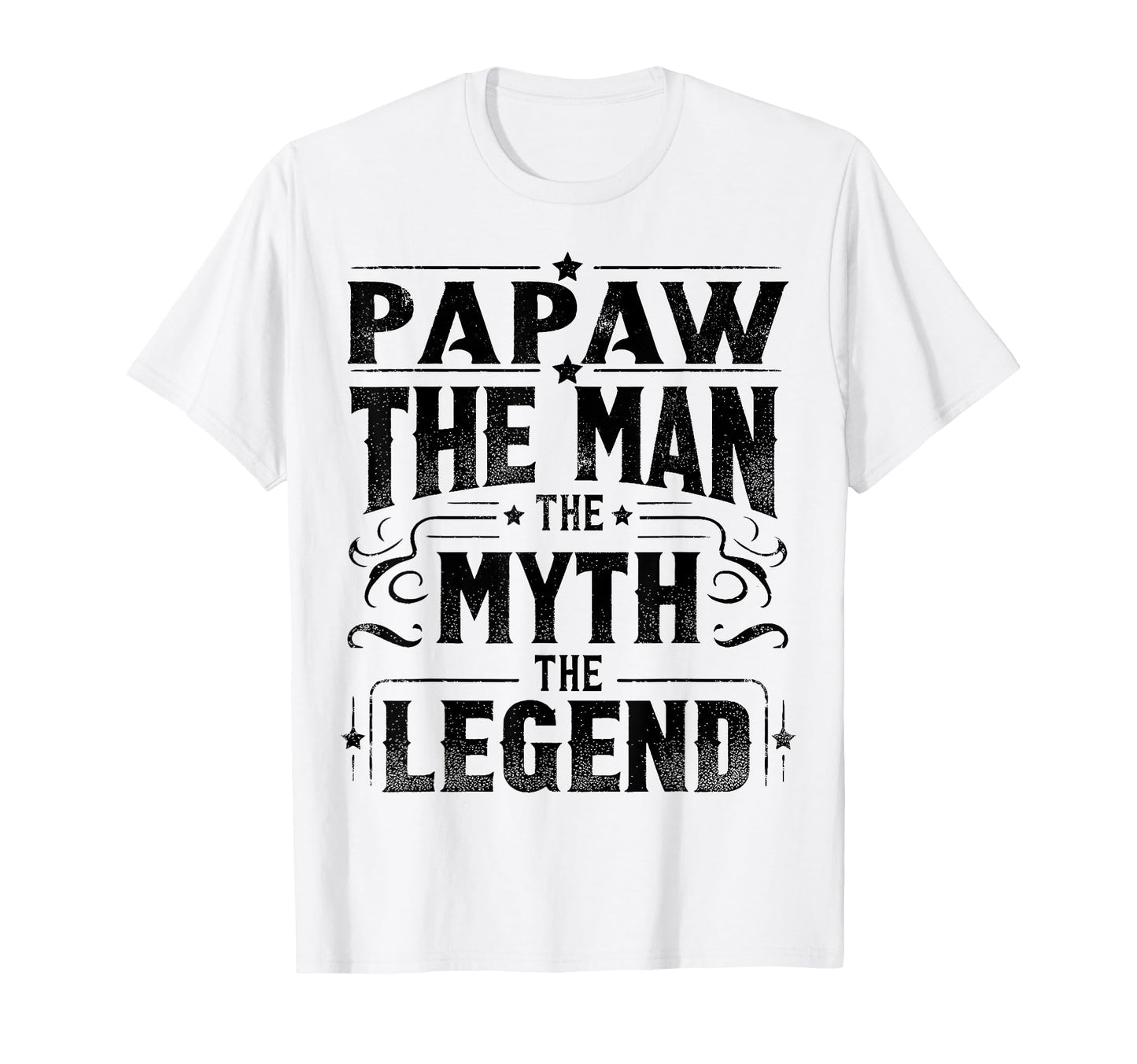 Papaw Myth Legend Dad Grandpa T-Shirt - Custom Art Print for Adults - T-Shirt, Sweatshirt, Hoodie