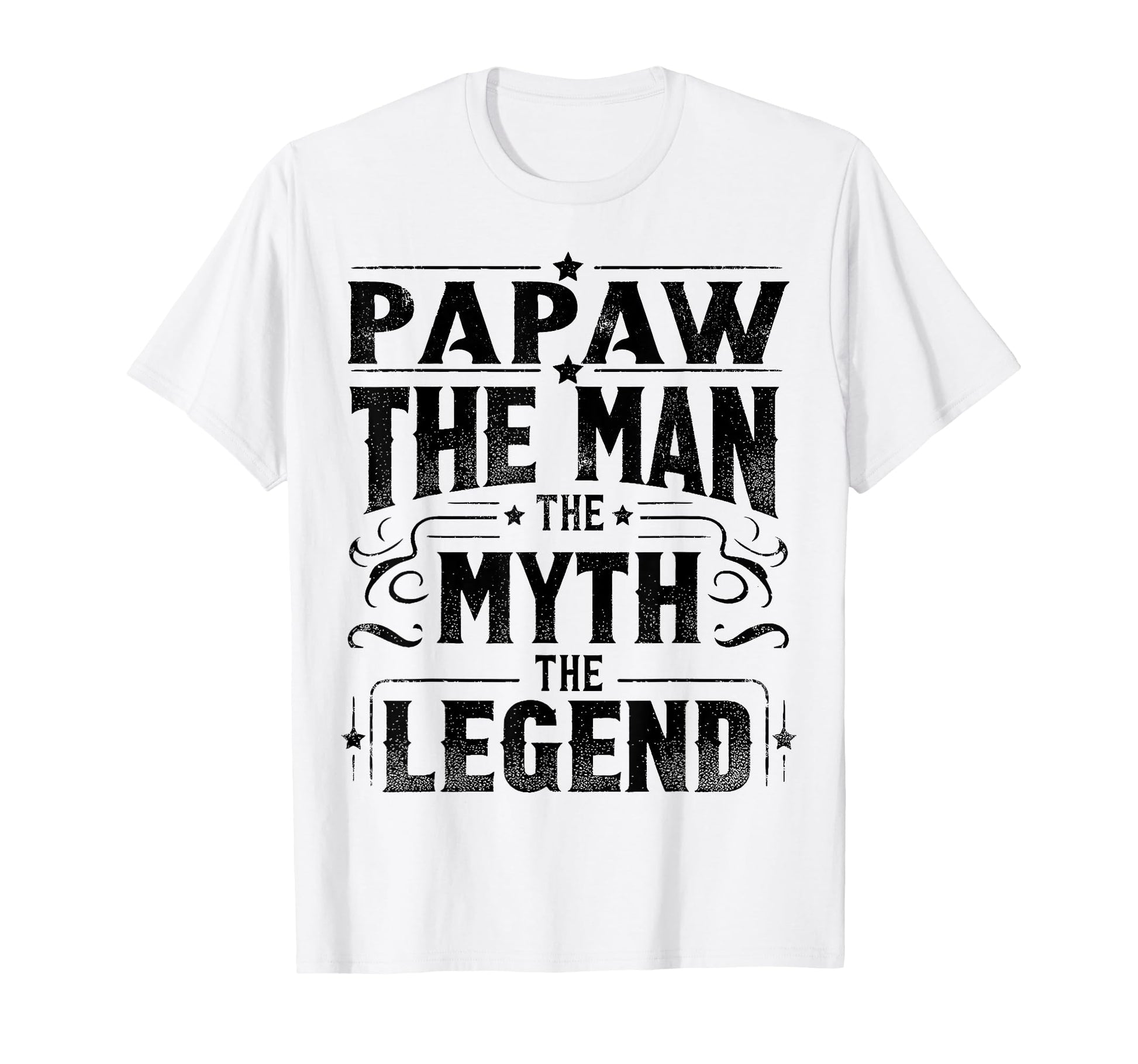 Papaw Myth Legend Dad Grandpa T-Shirt - Custom Art Print for Adults - T-Shirt, Sweatshirt, Hoodie