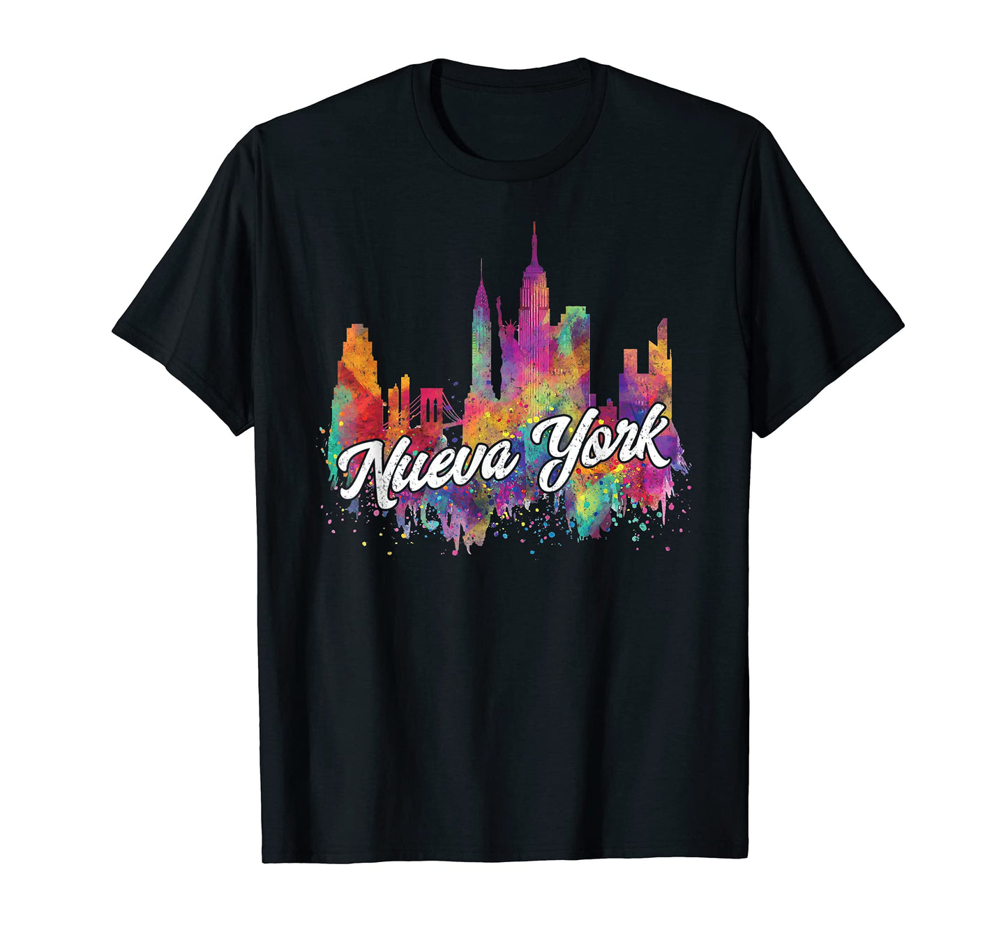 Nueva York New York Colorful T-Shirt - Casual Everyday Wear Men Women - T-Shirt, Sweatshirt, Hoodie