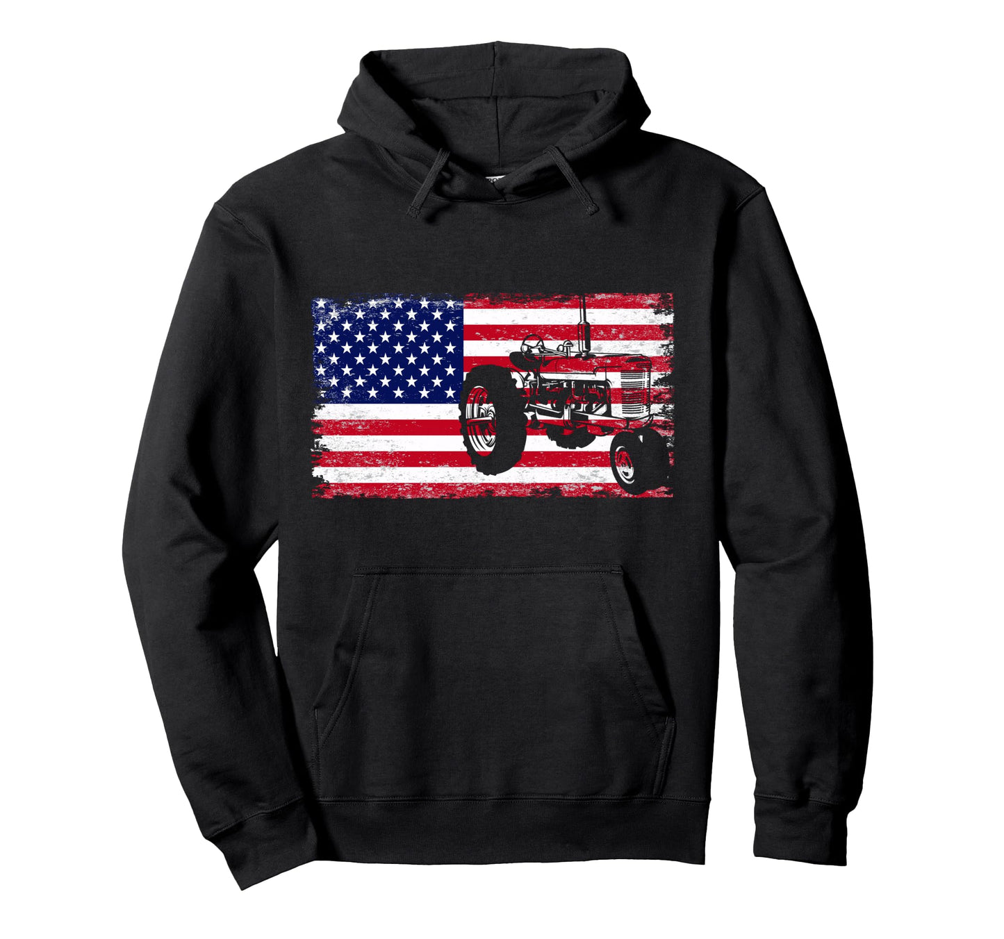 Farmer Usa Farming Tractor Gift Hoodie - Minimalist Print for Adults - T-Shirt, Sweatshirt, Hoodie