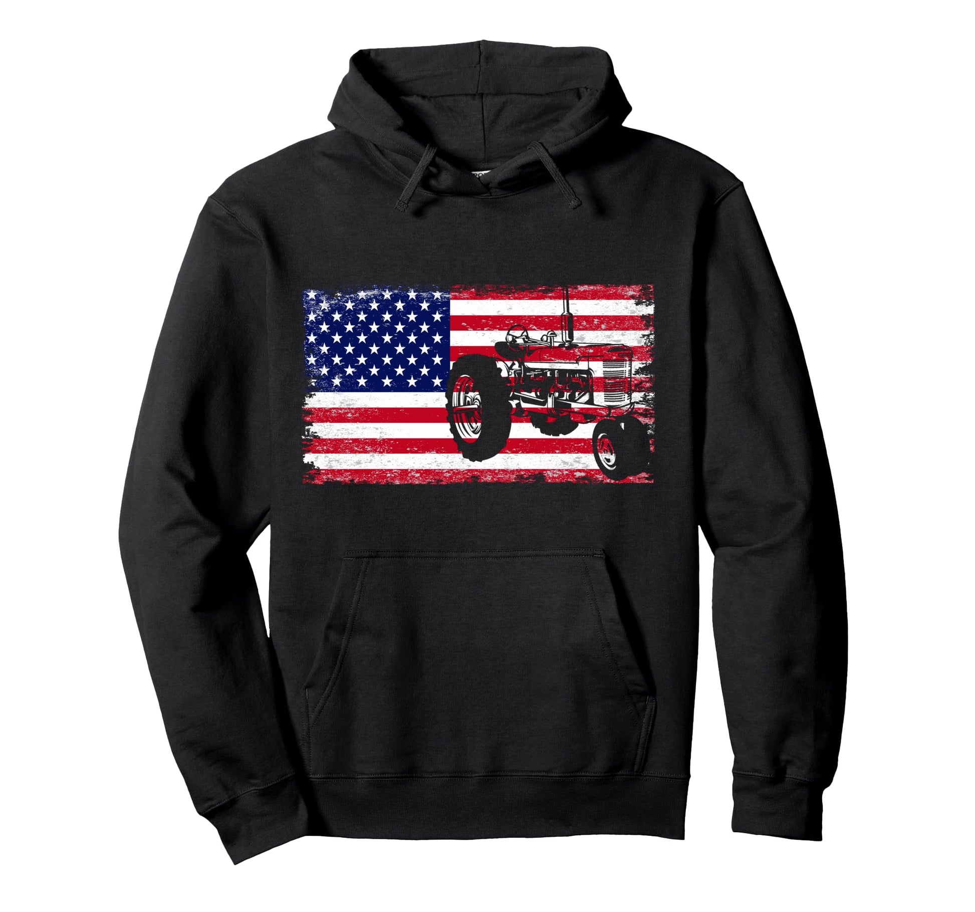 Farmer Usa Farming Tractor Gift Hoodie - Minimalist Print for Adults - T-Shirt, Sweatshirt, Hoodie