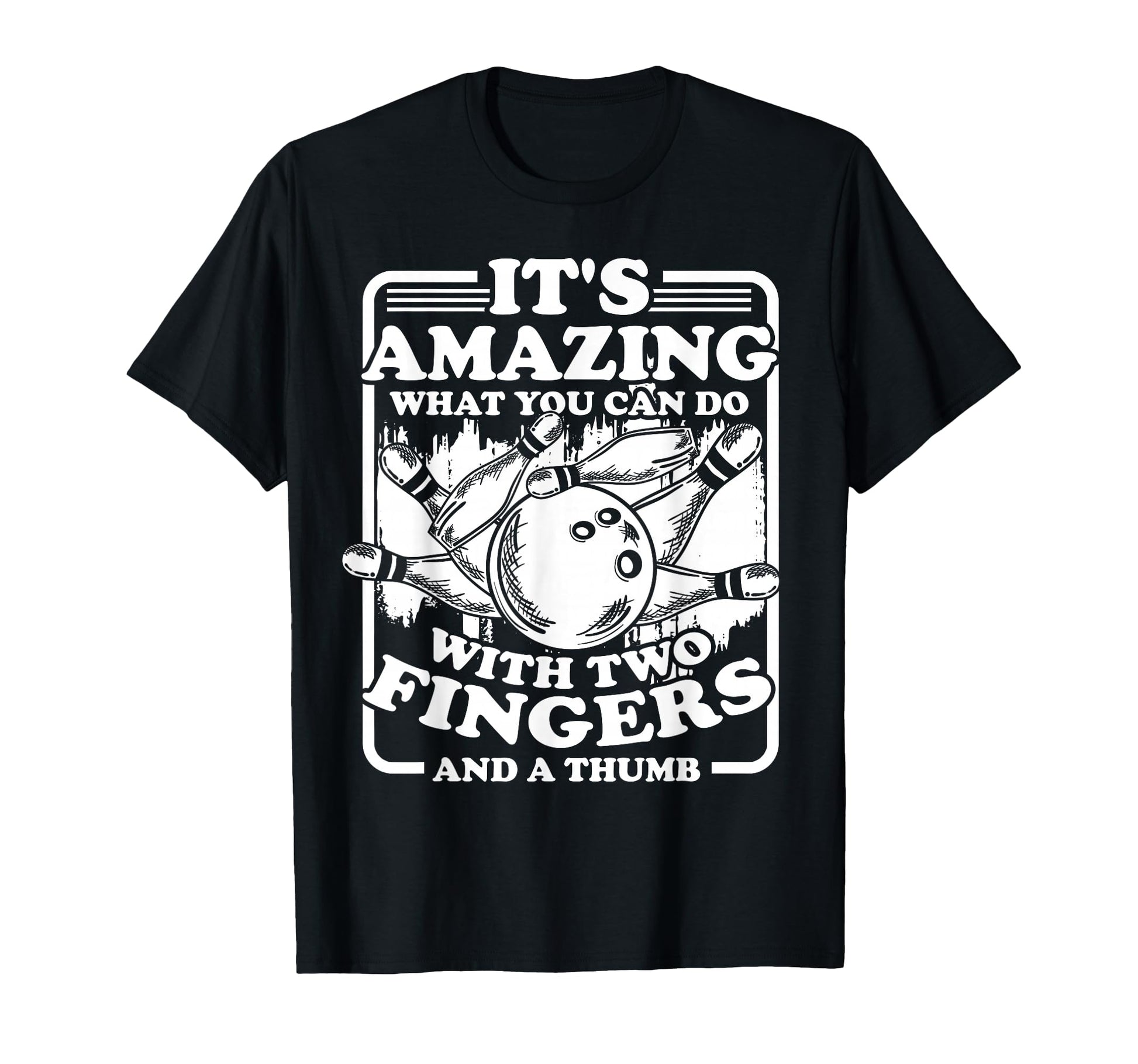 Bowling Alley Pins Spare Strike T-Shirt - Unique Graphic Men Women - T-Shirt, Sweatshirt, Hoodie