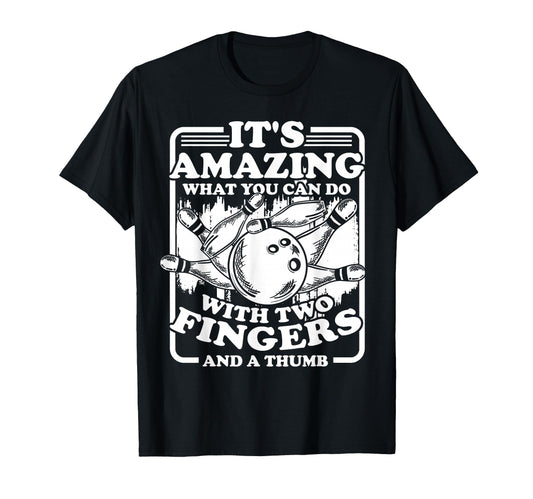 Bowling Alley Pins Spare Strike T-Shirt - Unique Graphic Men Women - T-Shirt, Sweatshirt, Hoodie