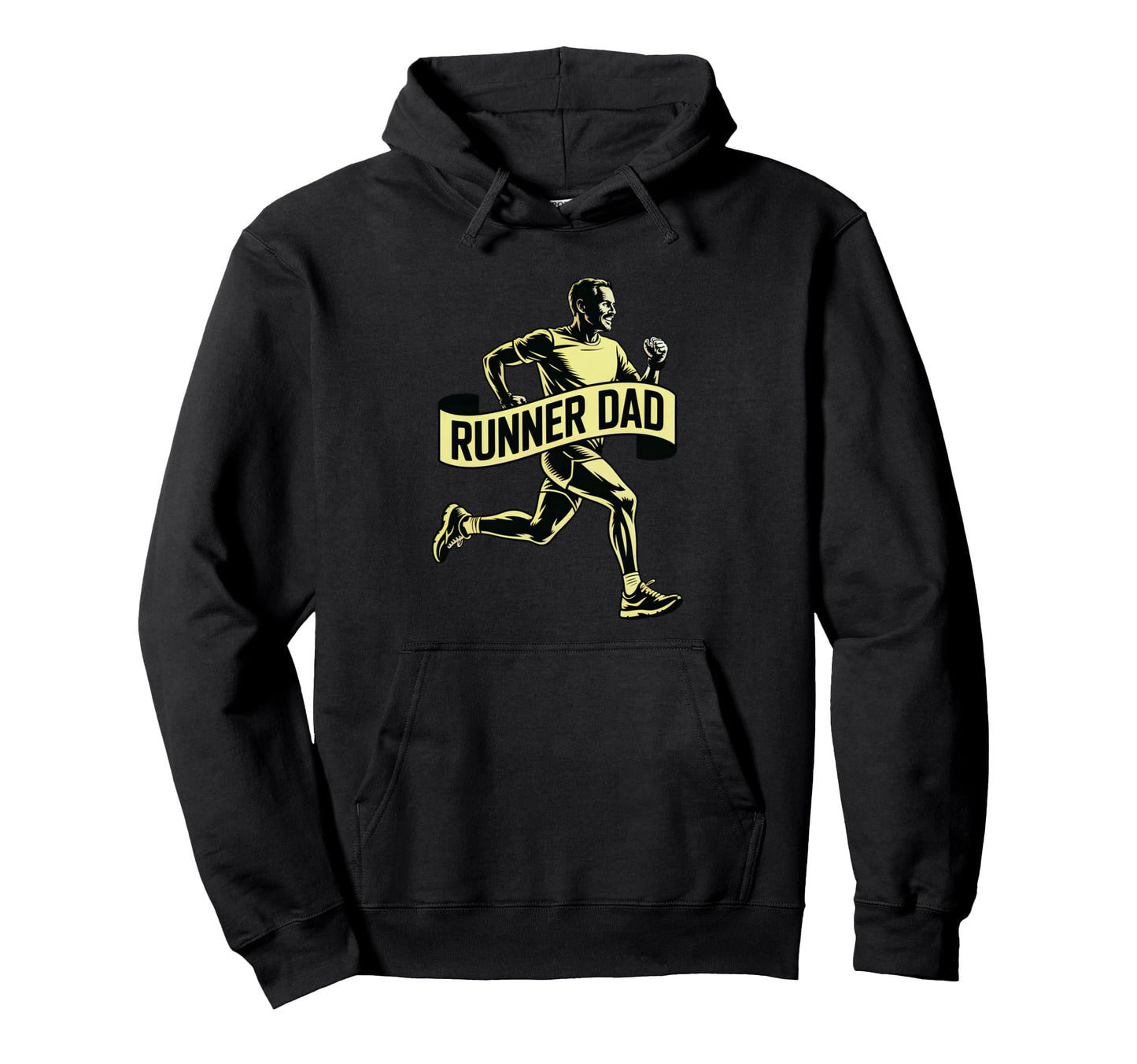 Runner Dad Running Lover Sports Hoodie - Minimalist Print for Adults - T-Shirt, Sweatshirt, Hoodie