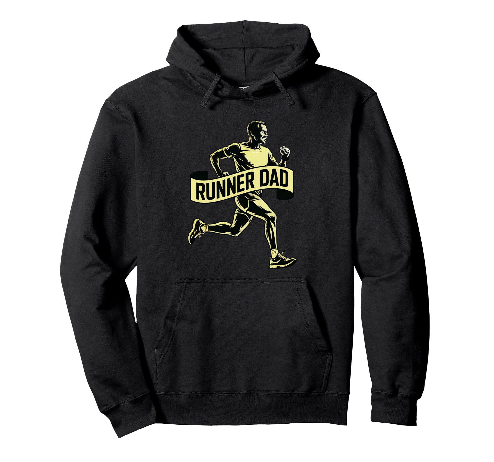 Runner Dad Running Lover Sports Hoodie - Minimalist Print for Adults - T-Shirt, Sweatshirt, Hoodie