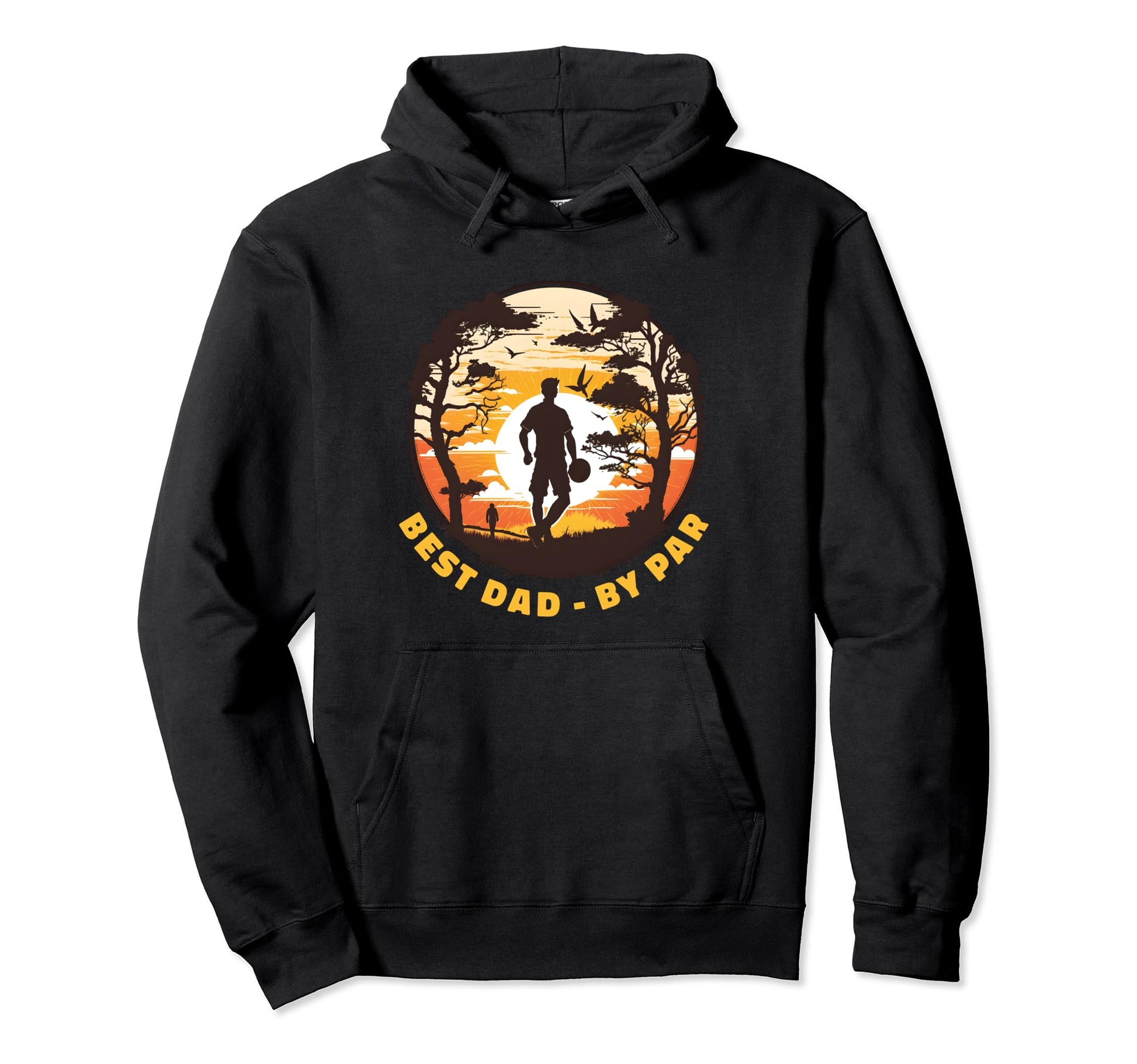 Disc Golf Funny Father Art Dad Par Disc Hoodie - Graphic Print Men Women - T-Shirt, Sweatshirt, Hoodie