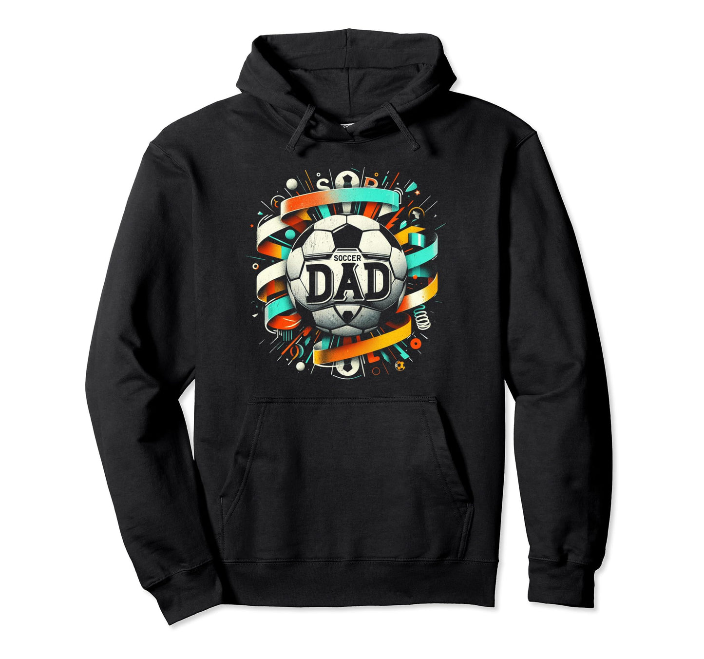 Soccer Dad Family Matching Dad Fathers Hoodie - Trendy Graphic for Adults - T-Shirt, Sweatshirt, Hoodie