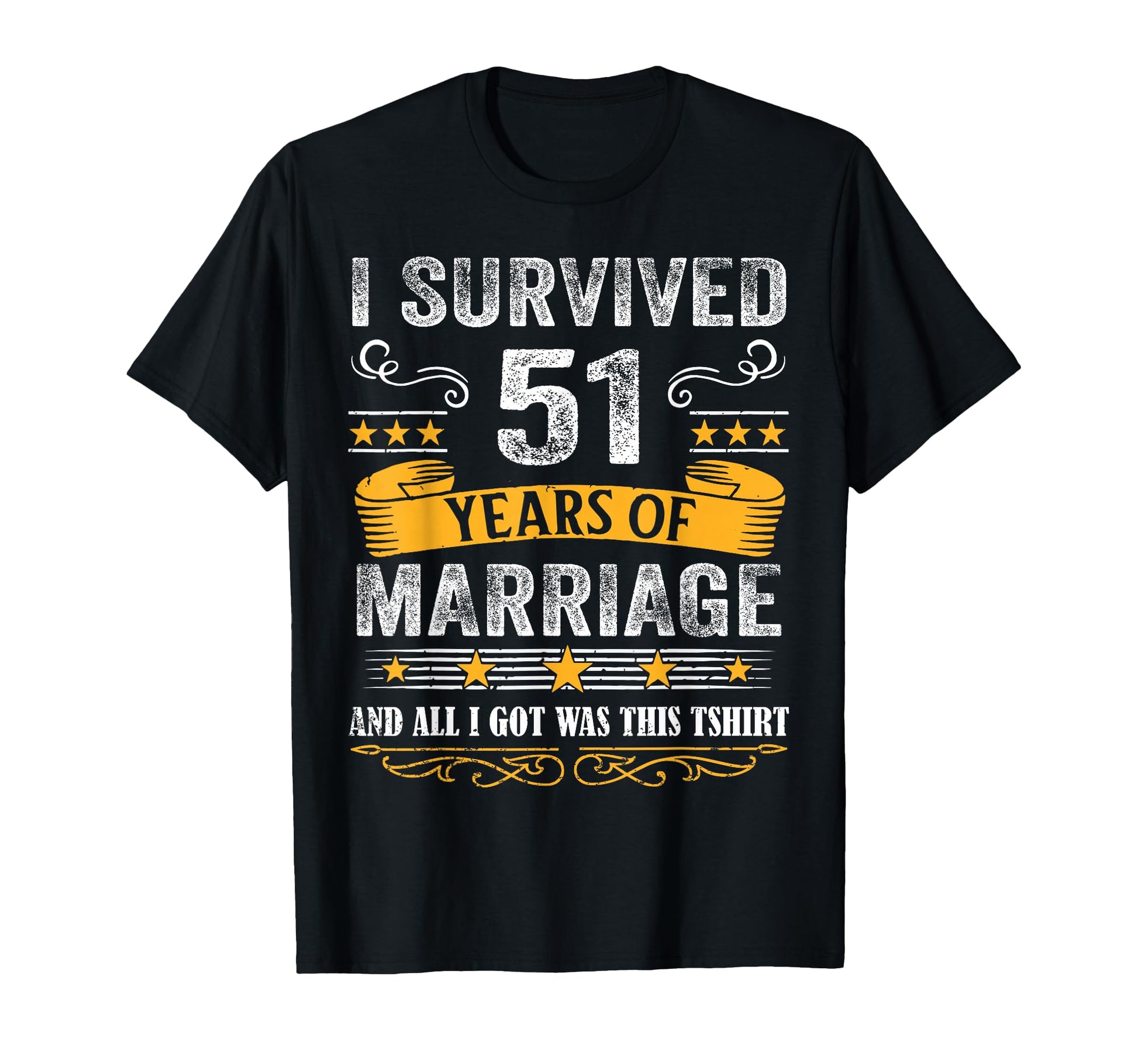 51St Wedding Anniversary Couples T-Shirt - Custom Art Print Men Women - T-Shirt, Sweatshirt, Hoodie