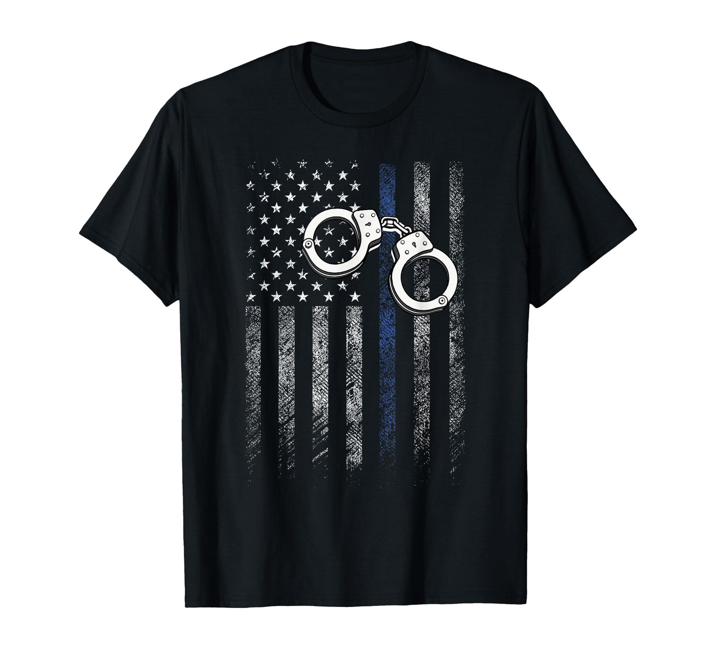 Police Officer Usa Flag First T-Shirt - Minimalist Print for Adults - T-Shirt, Sweatshirt, Hoodie